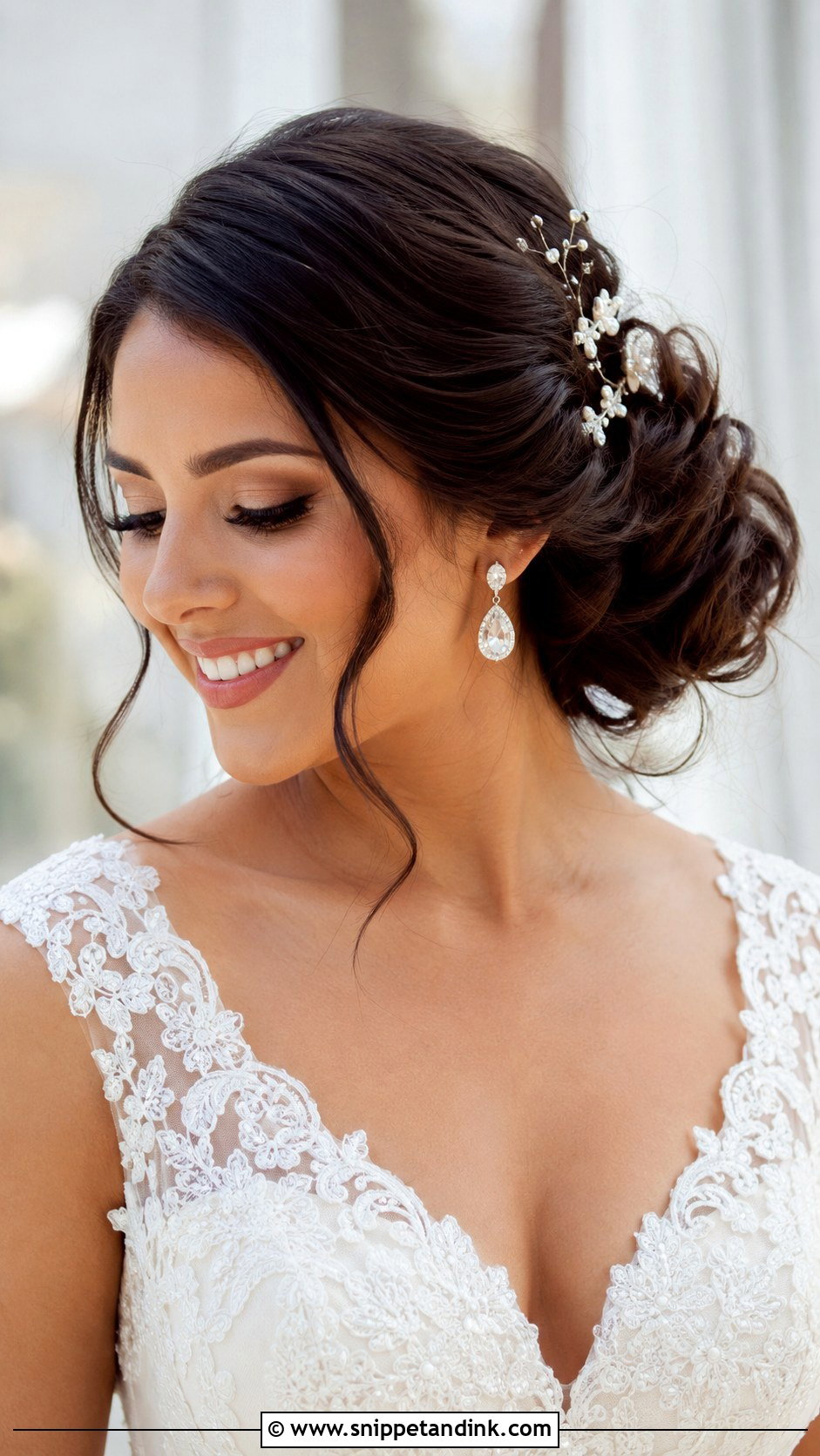 Engagement Side Bun - Snippet and Ink - 20 Bridal Hairstyles for Engagement