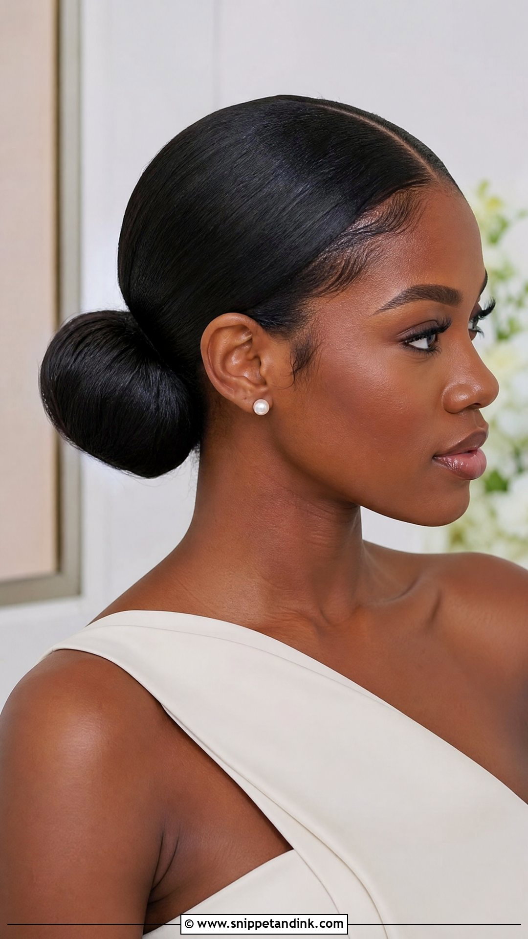 Engagement Sleek Low Bun - Snippet and Ink - 15 Engagement Hairstyles Black Women
