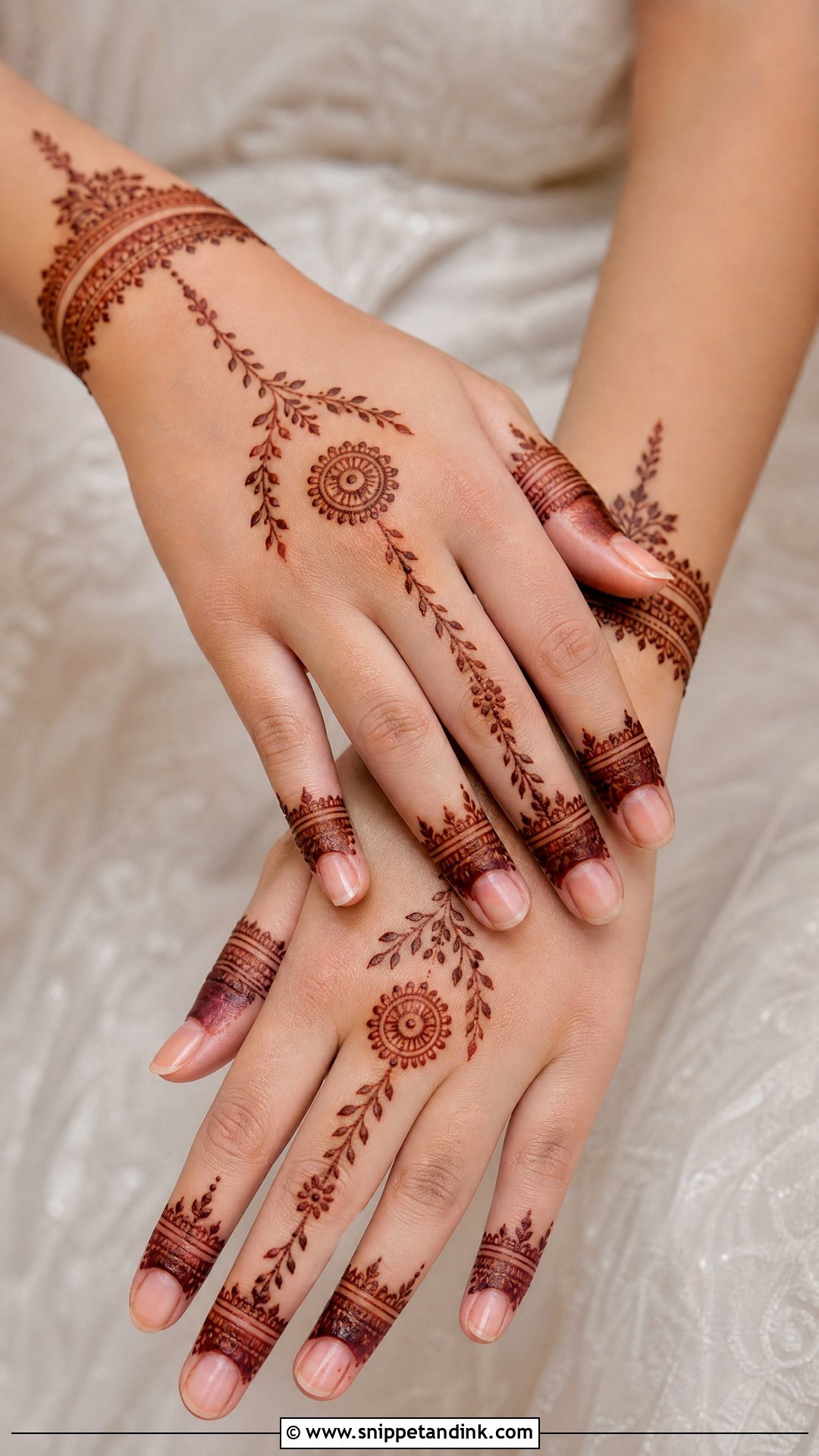 Engagement Wedding Henna Design - Snippet and Ink - 30 Wedding Henna Designs
