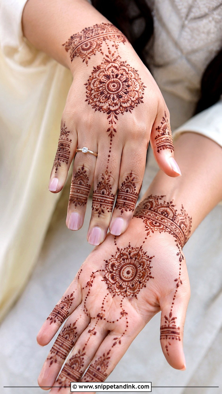 Engagement Wedding Mehndi Design - Snippet and Ink - 35 Latest Wedding Mehndi Designs