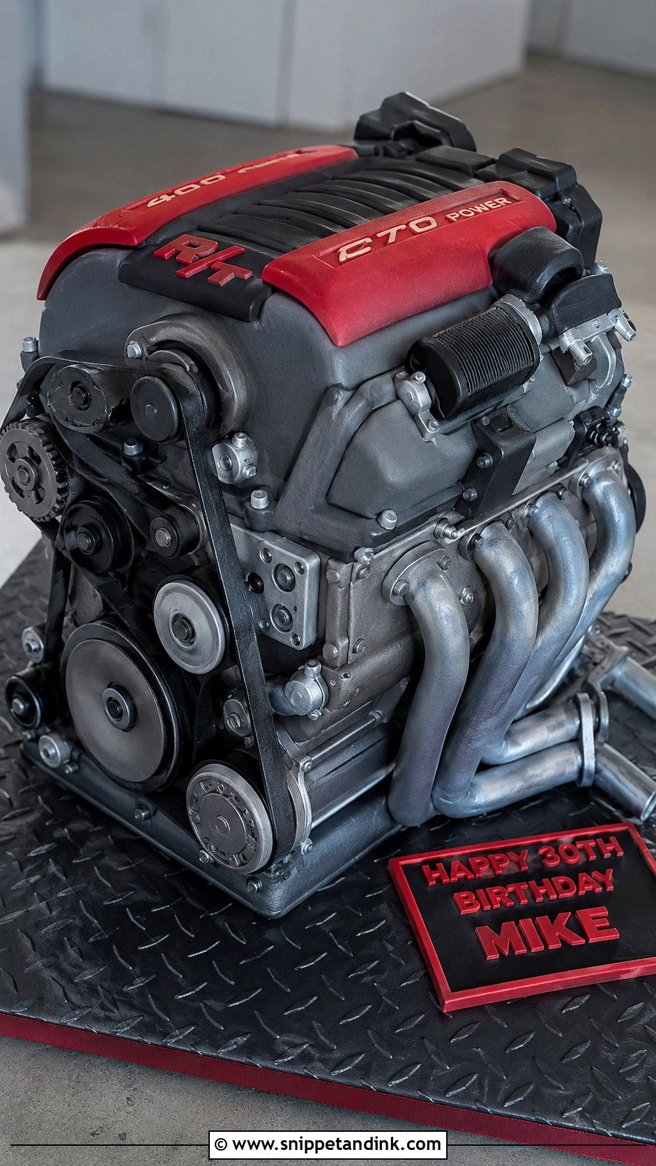 Engine Car Grooms Cake - Snippet and Ink - 20 Grooms Car Cake Ideas