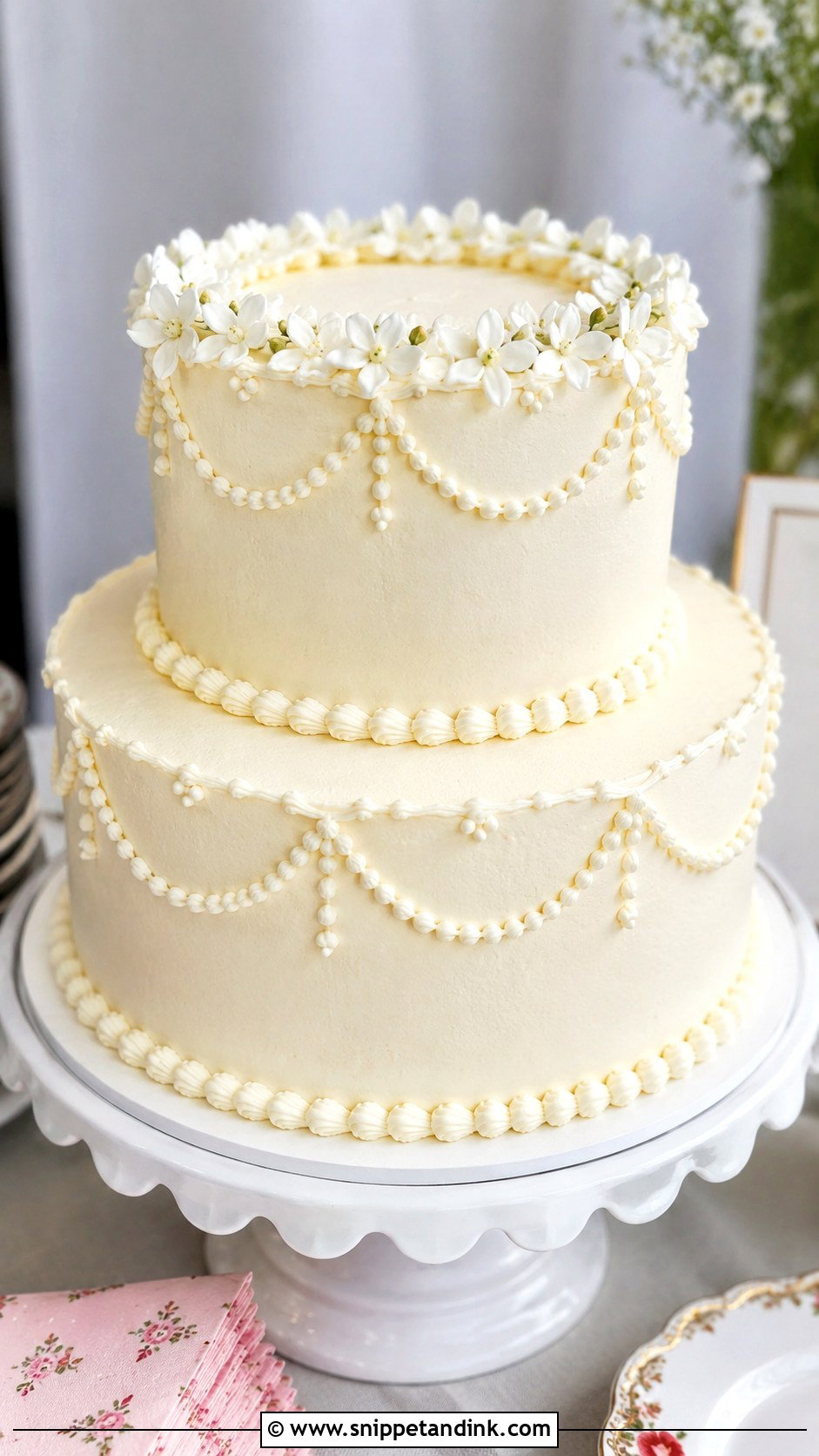Ermine Frosting Wedding Cake - Snippet and Ink - 20 Frosting for Wedding Cakes