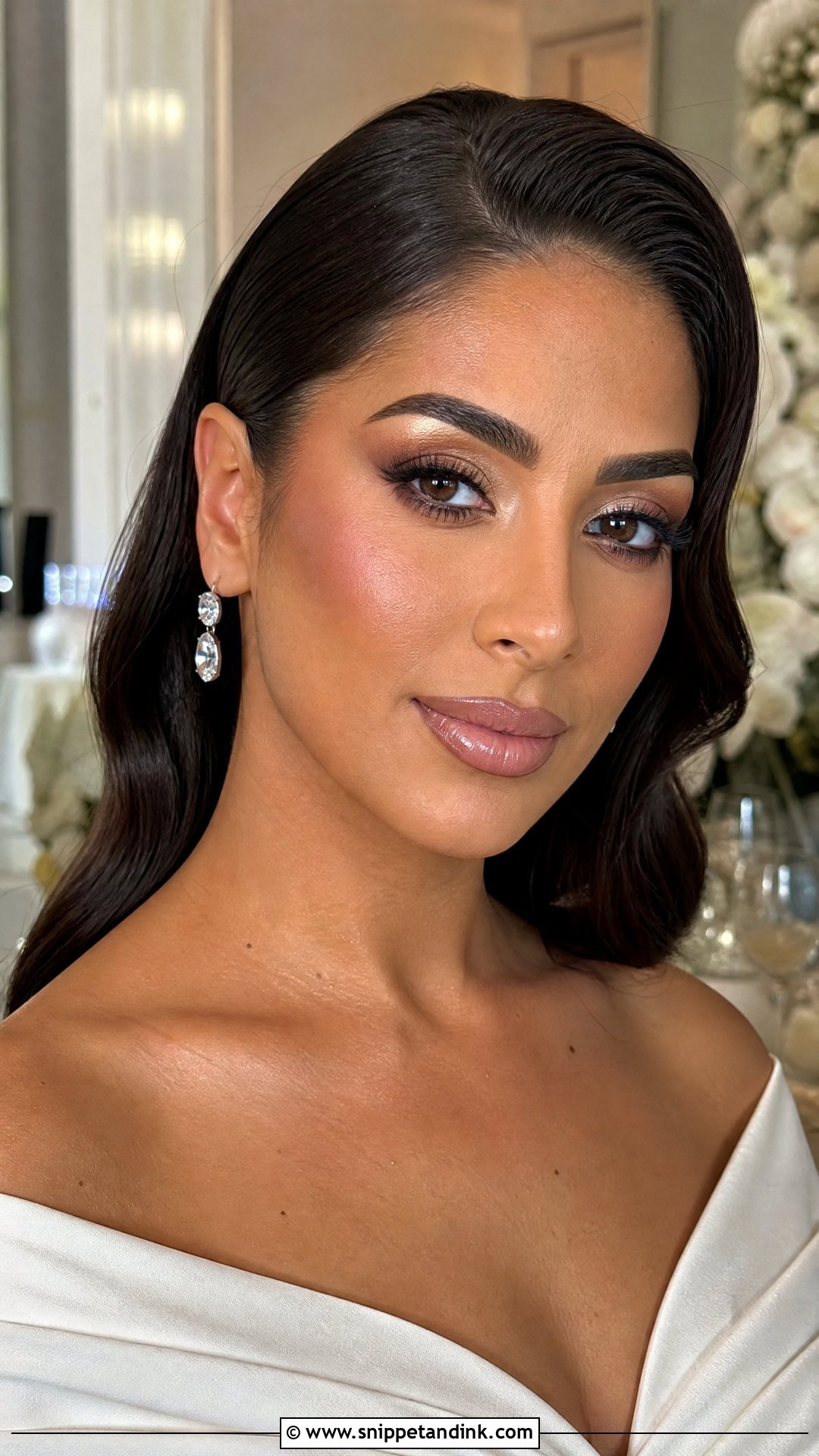 Espresso Bridal Makeup For Brown Eyes - Snippet and Ink - 30 Soft Glam Bridal Makeup for Brown Eyes