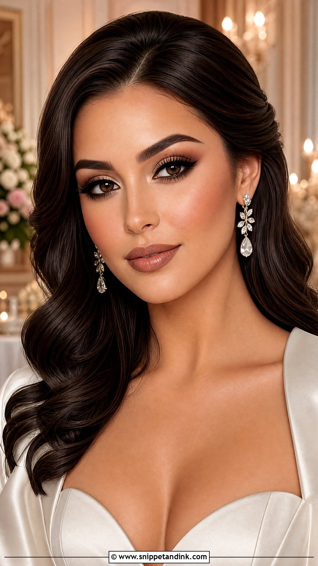 Espresso Bridal Makeup For Brown Eyes - Snippet and Ink - 35 Elegant Bridal Makeup for Brown Eyes