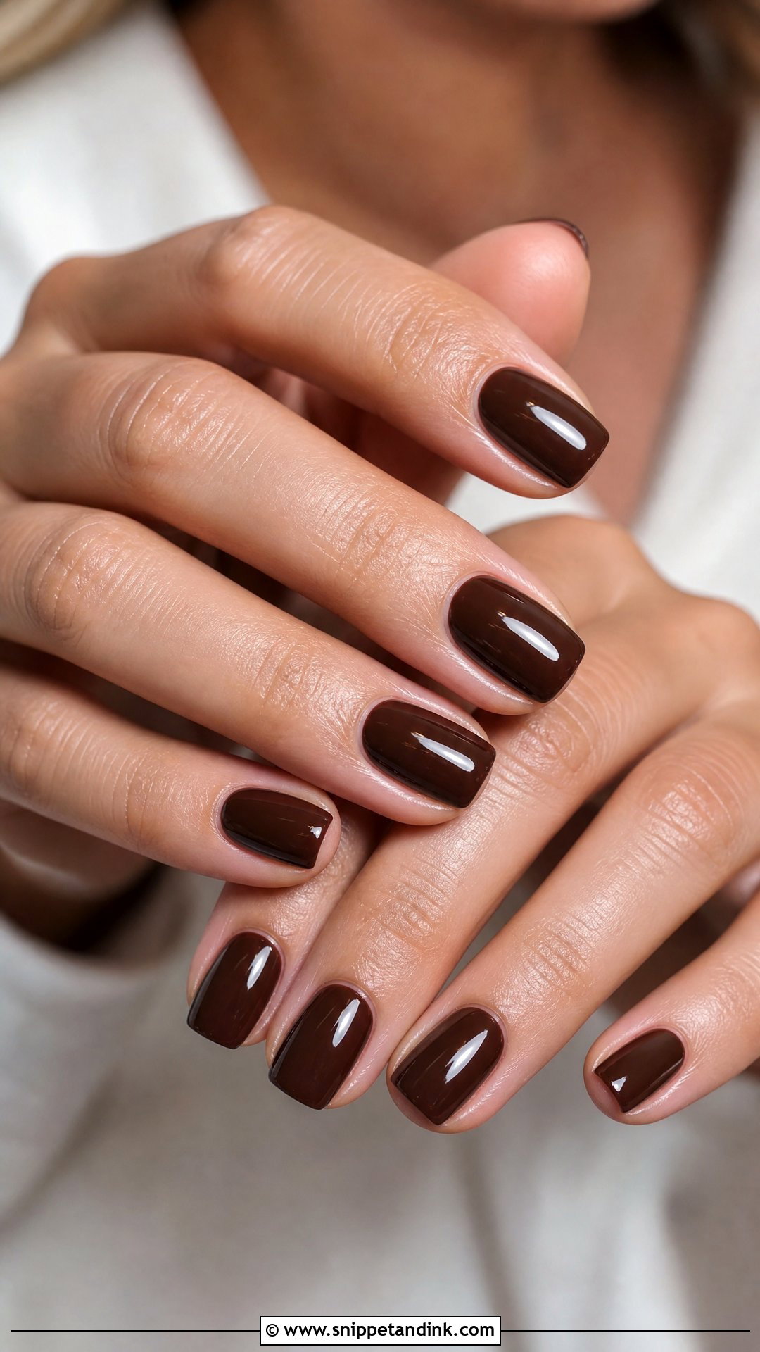 Espresso Brown Fall Wedding Guest Nails - Snippet and Ink - 25 Fall Wedding Nails for Guest