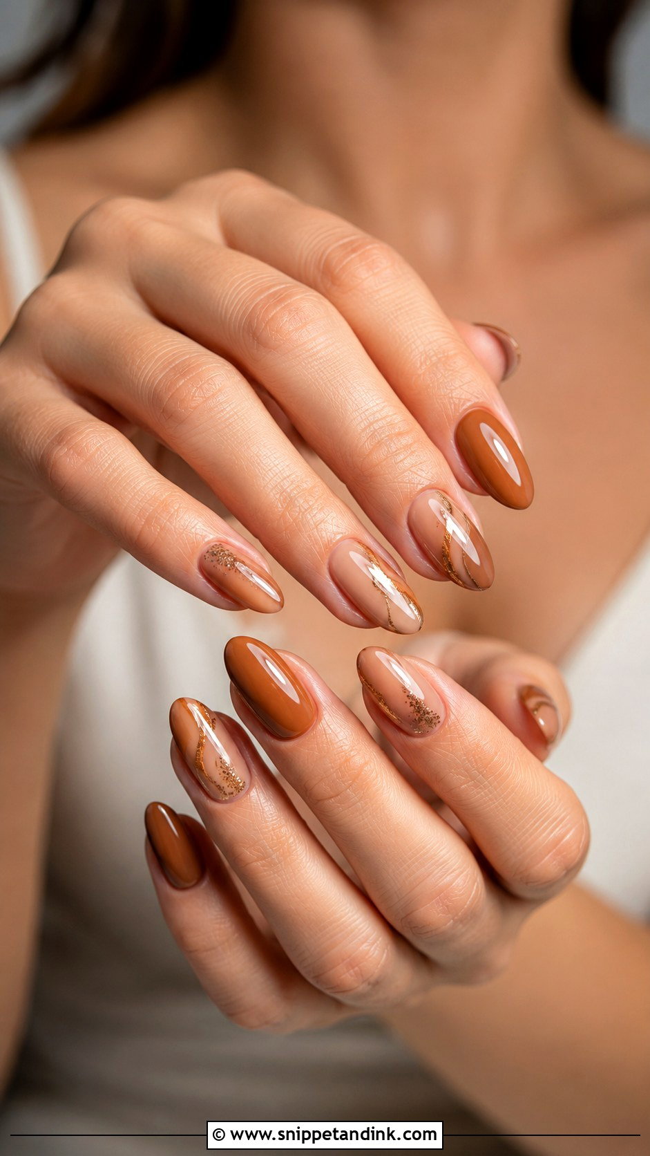 Espresso Brown Wedding Nails - Snippet and Ink - 20 Brown Wedding Nails