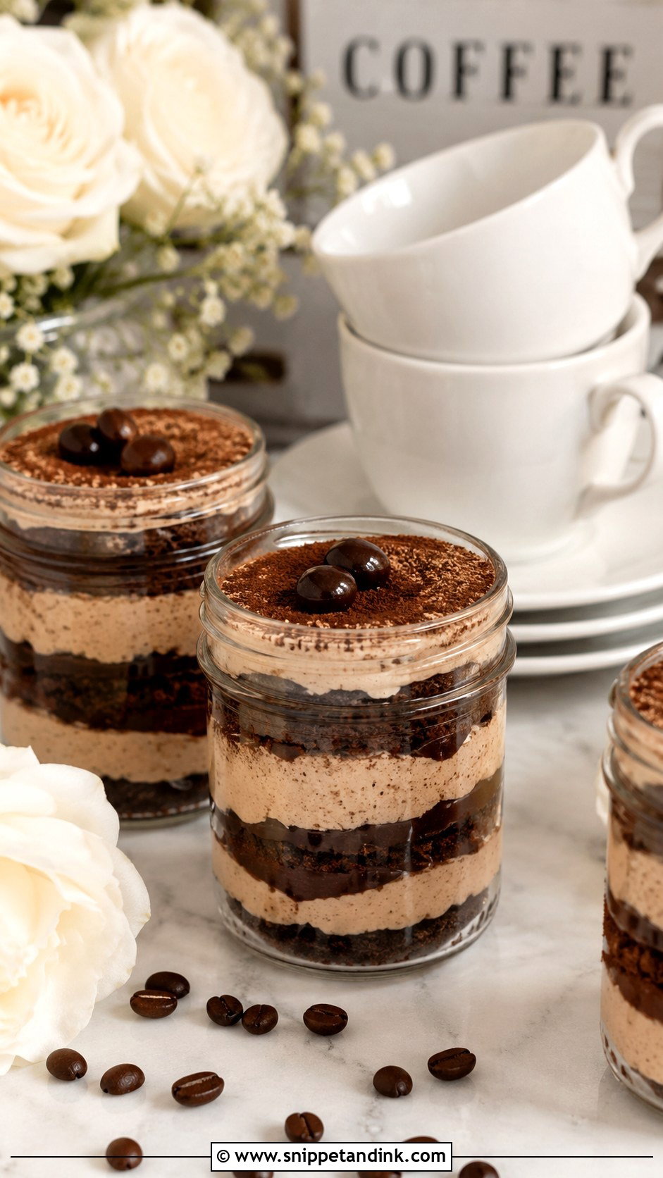 Espresso Wedding Cake In A Jar - Snippet and Ink - 25 Wedding Cake Ideas in a Jar