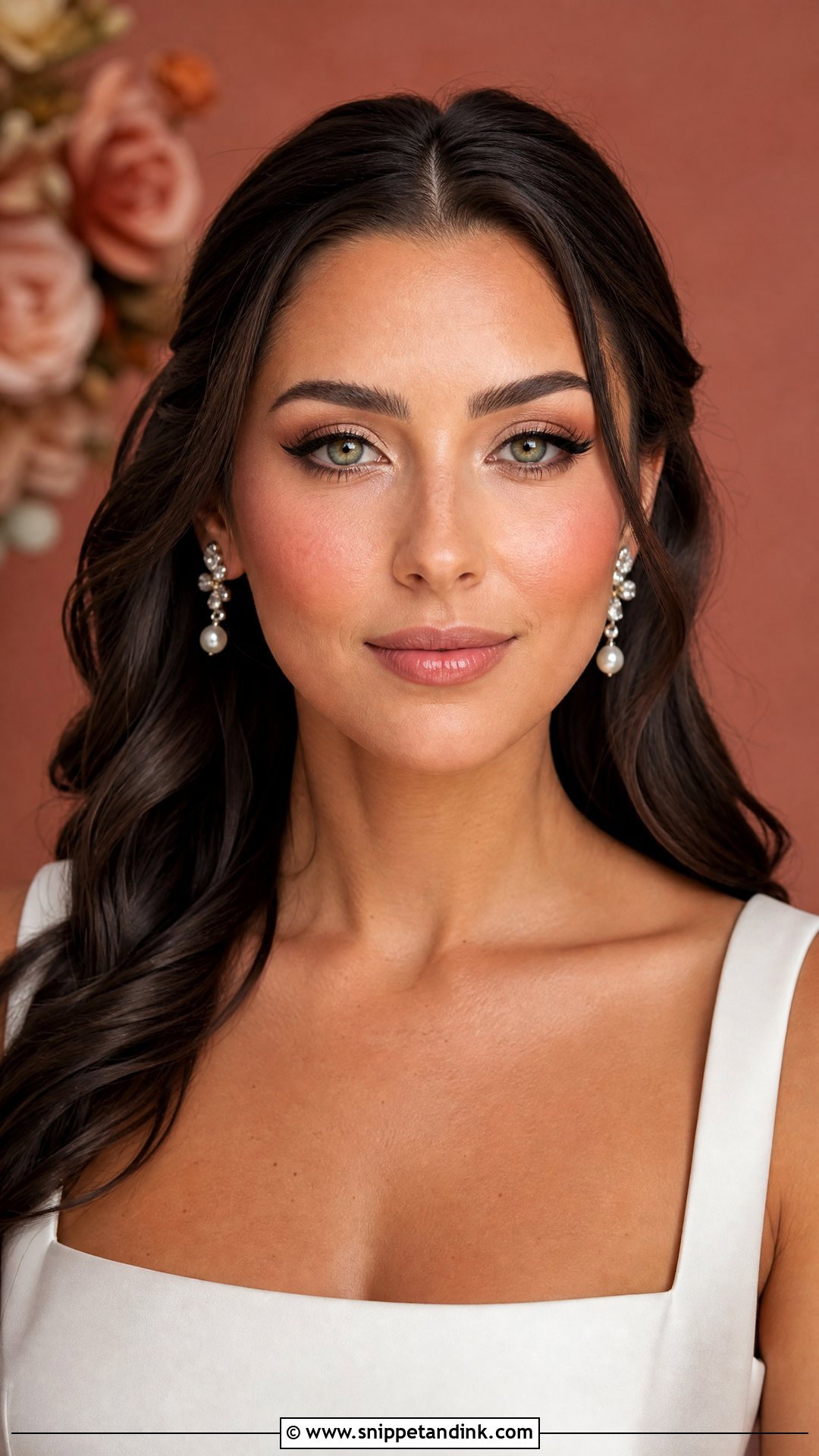 Espresso Wing Wedding Makeup For Green Eyes - Snippet and Ink - 20 Green Eye Wedding Makeup Ideas