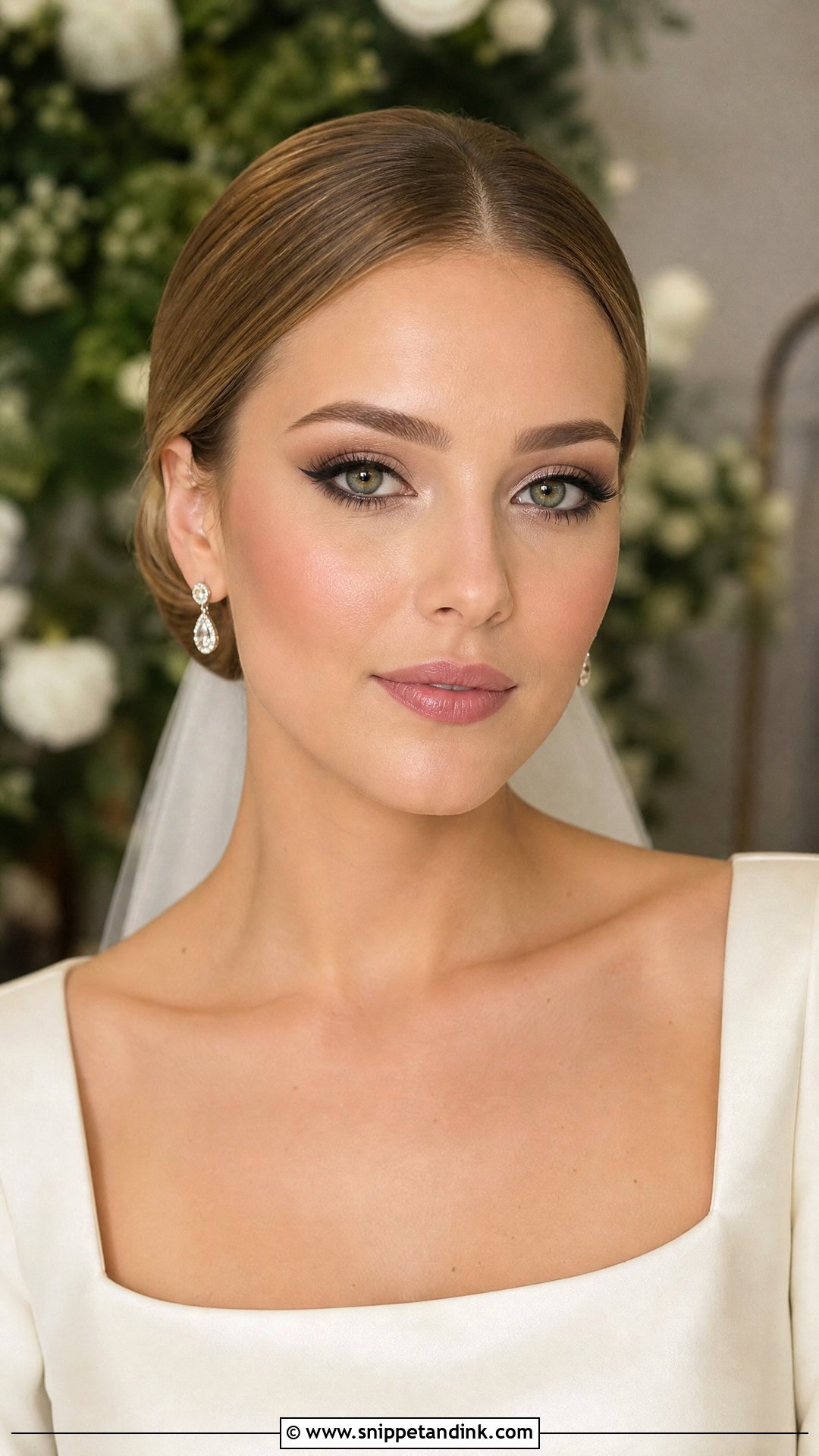 Espresso Wing Wedding Makeup Look For Green Eyes - Snippet and Ink - 20 Wedding Makeup Looks for Green Eyes