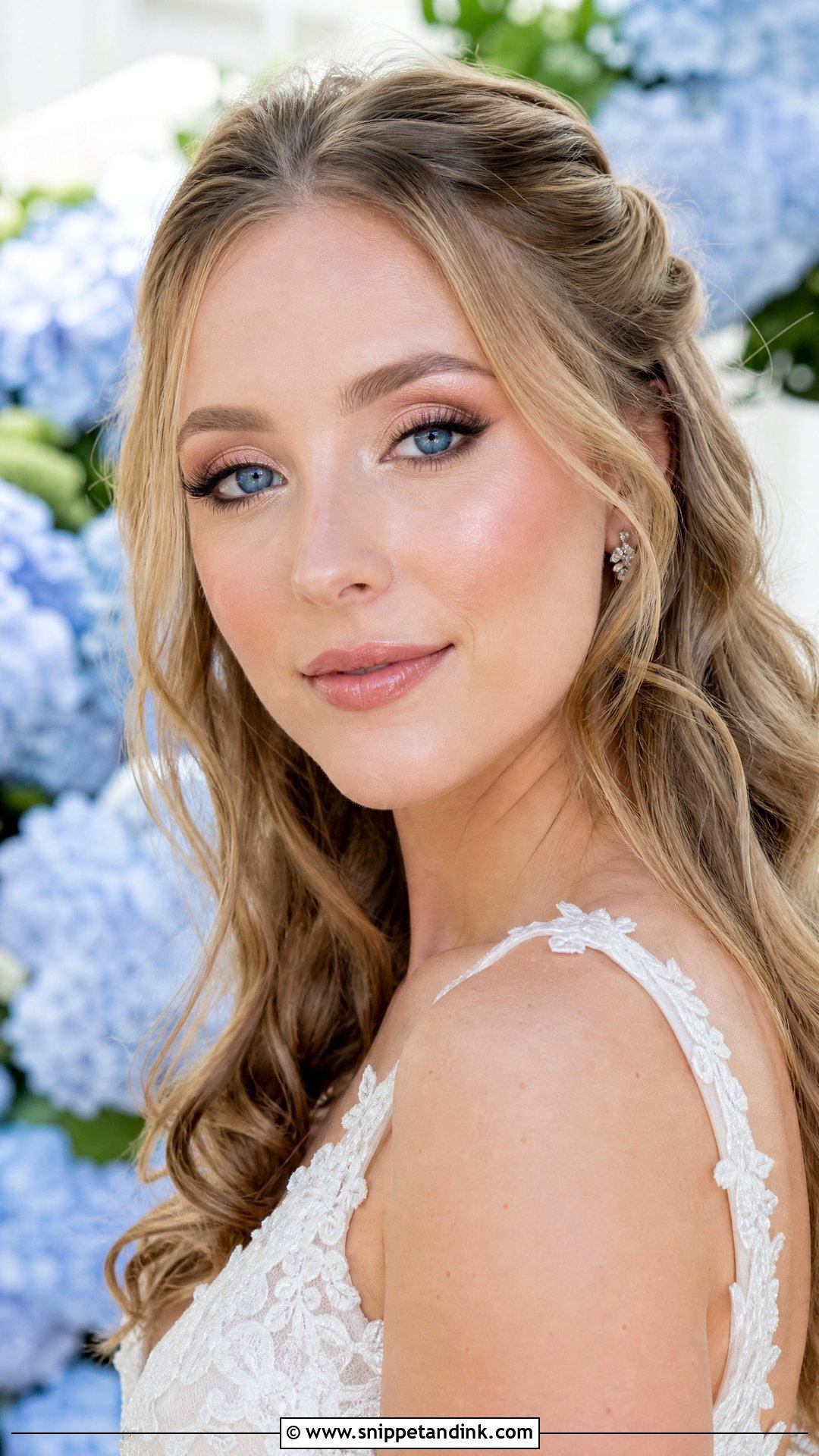 Ethereal Blue Eye Wedding Makeup - Snippet and Ink - 25 Ethereal Wedding Makeup Ideas