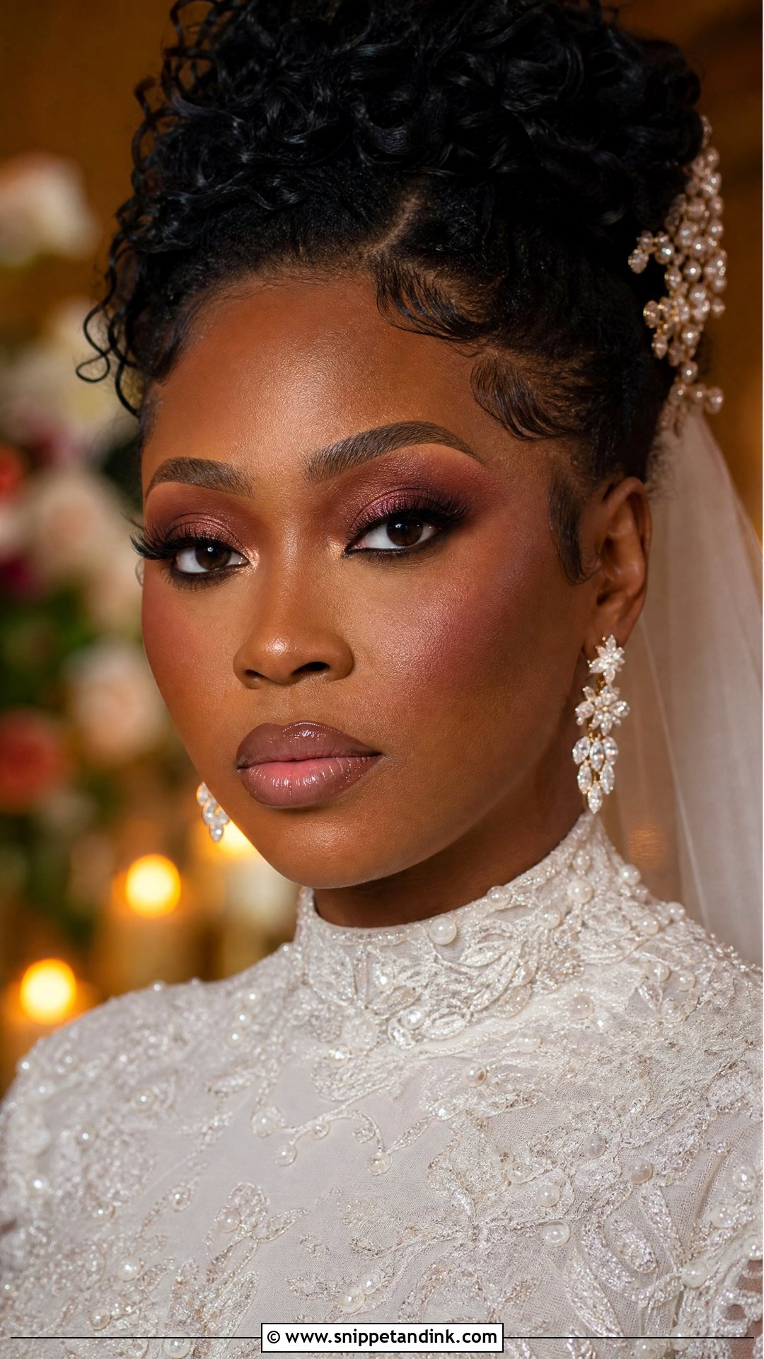 Ethereal Dark Skin Wedding Makeup - Snippet and Ink - 25 Ethereal Wedding Makeup Ideas