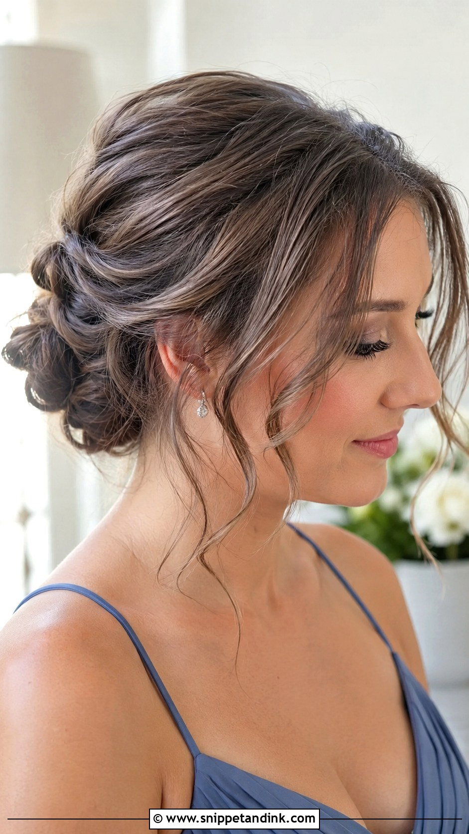 Face Framing Bridesmaid Updo - Snippet and Ink - 20 Easy Bridesmaid Hair Updo Ideas