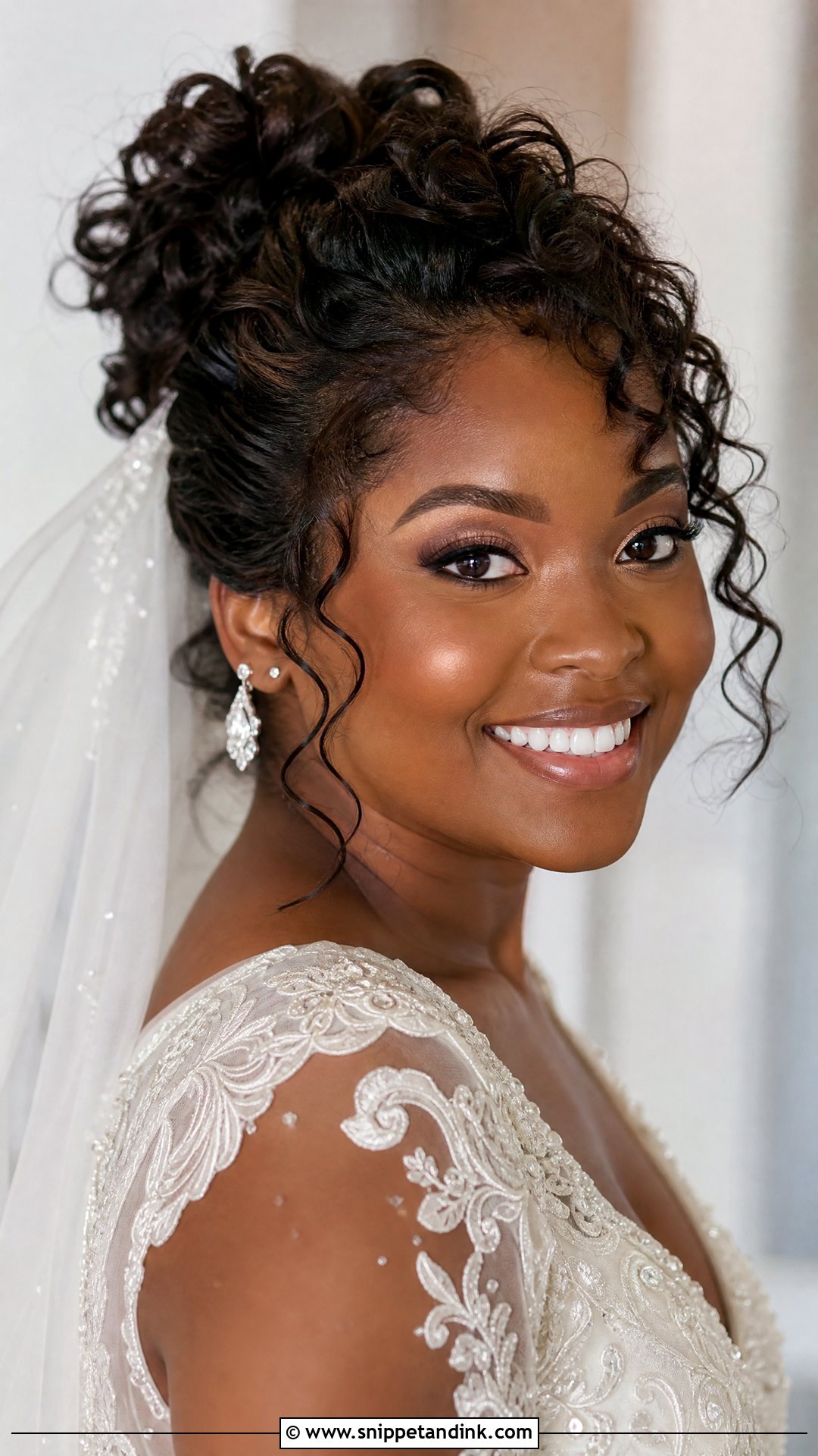 Face Framing Curls Updo Wedding Hairstyle - Snippet and Ink - 15 Front Hairdo Wedding Hairstyles