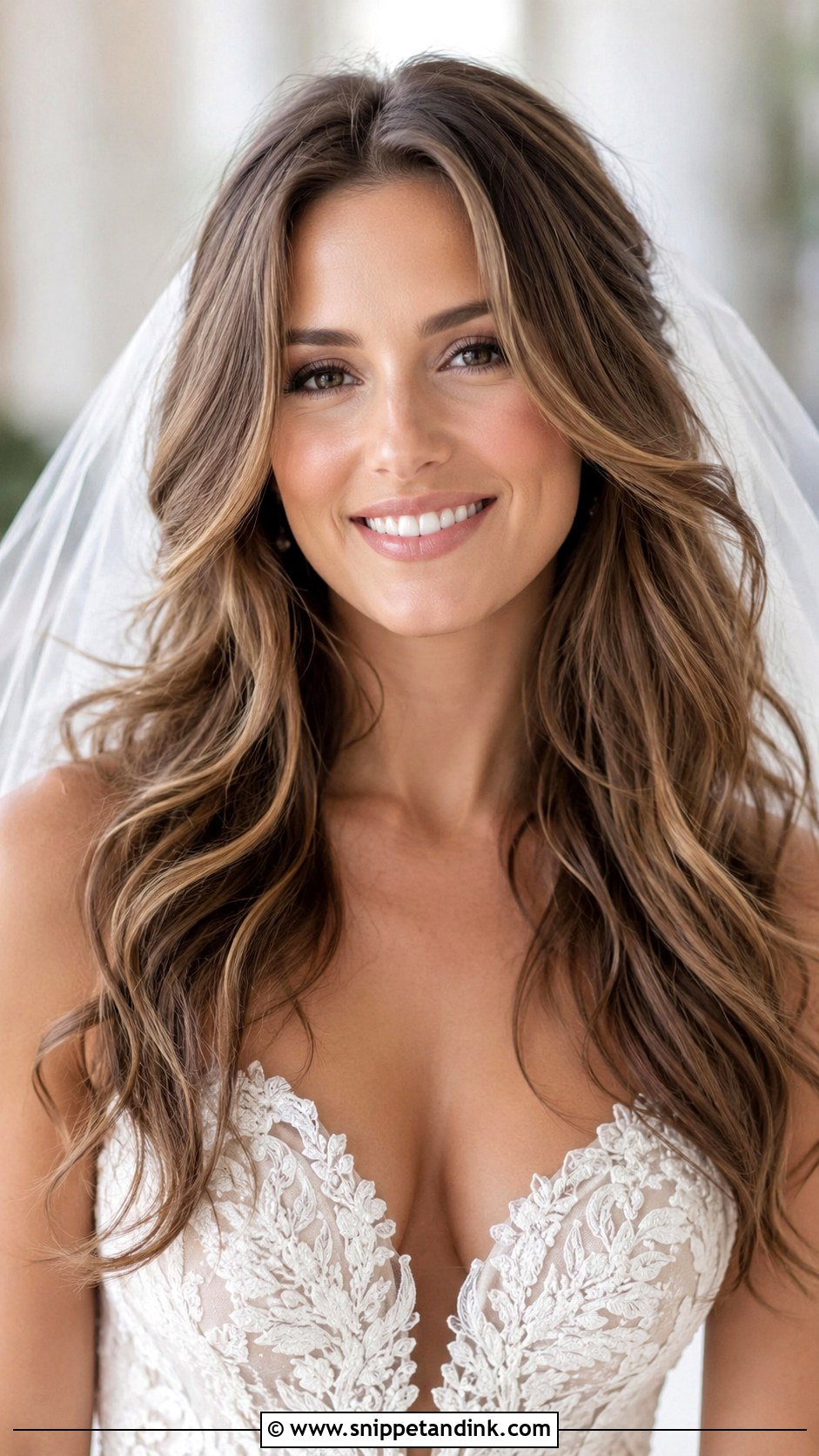 Face Framing Layers Wedding Hair Down - Snippet and Ink - 35 Wedding Hair Down Ideas