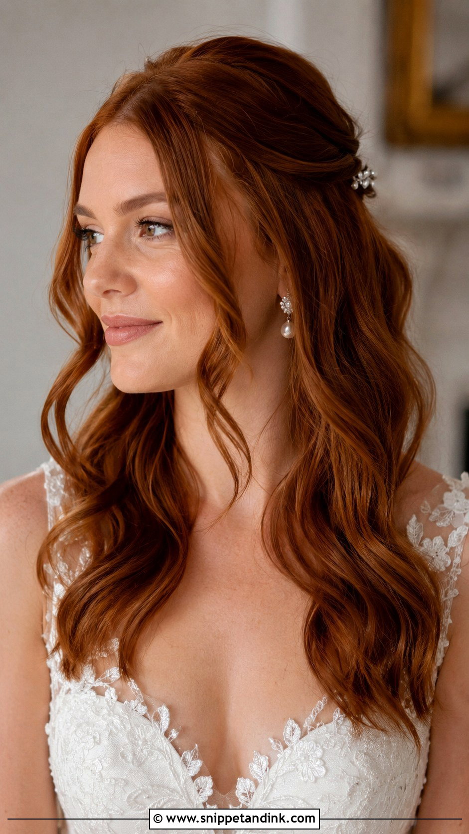 Face Framing Waves for Brides - Snippet and Ink - 25 Wedding Hairstyles for Bride Down