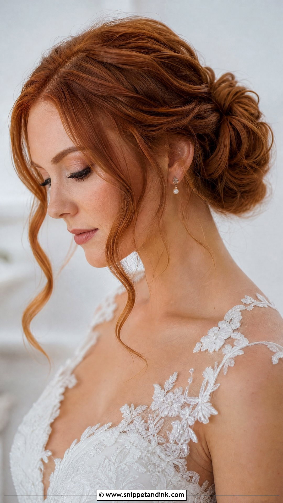 Face Framing Wedding Bun For Long Hair - Snippet and Ink - 20 Wedding Buns for Long Hair
