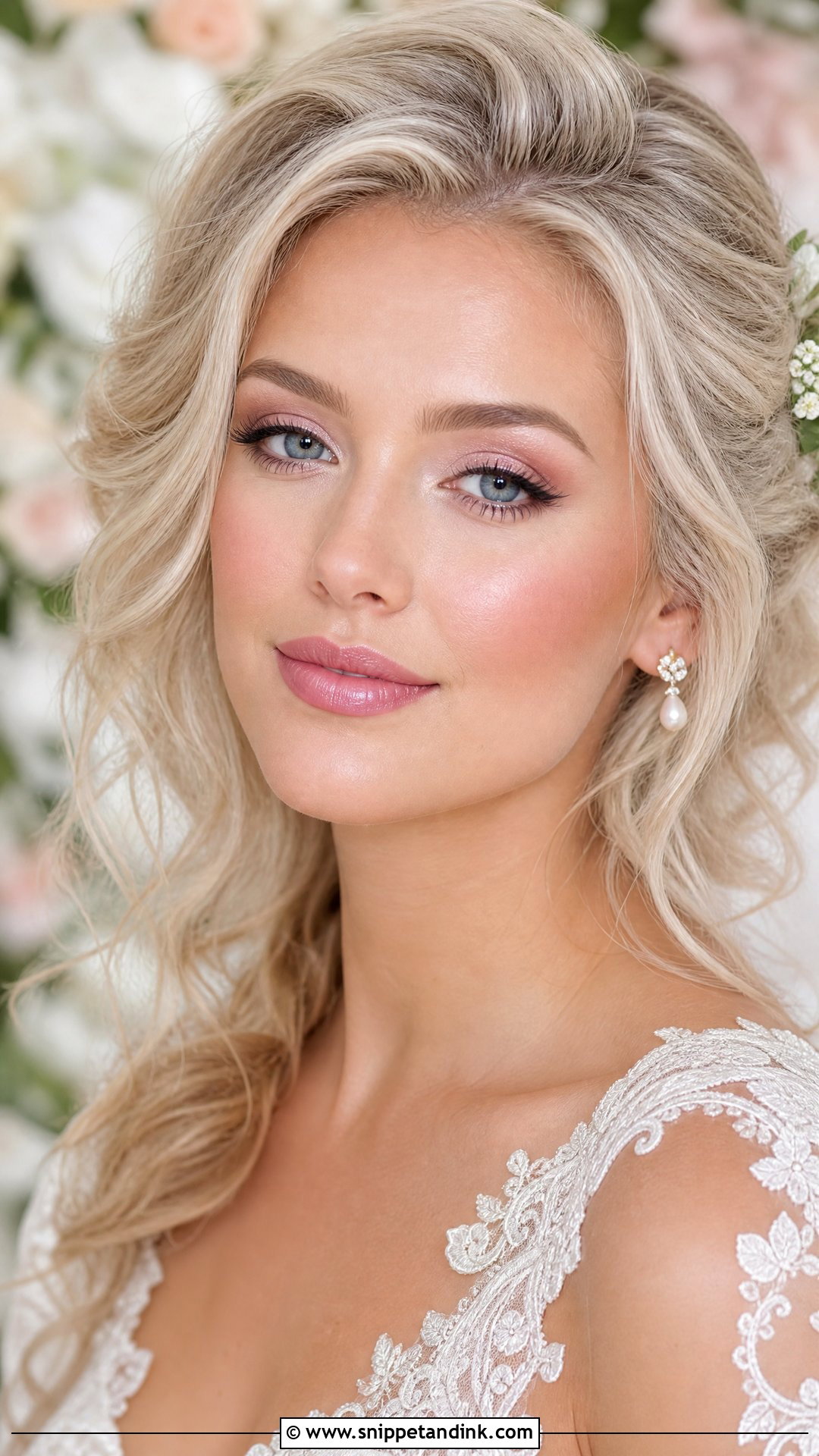Fair Skin Rose Bridal Makeup - Snippet and Ink - 20 Rose Bridal Makeup Ideas