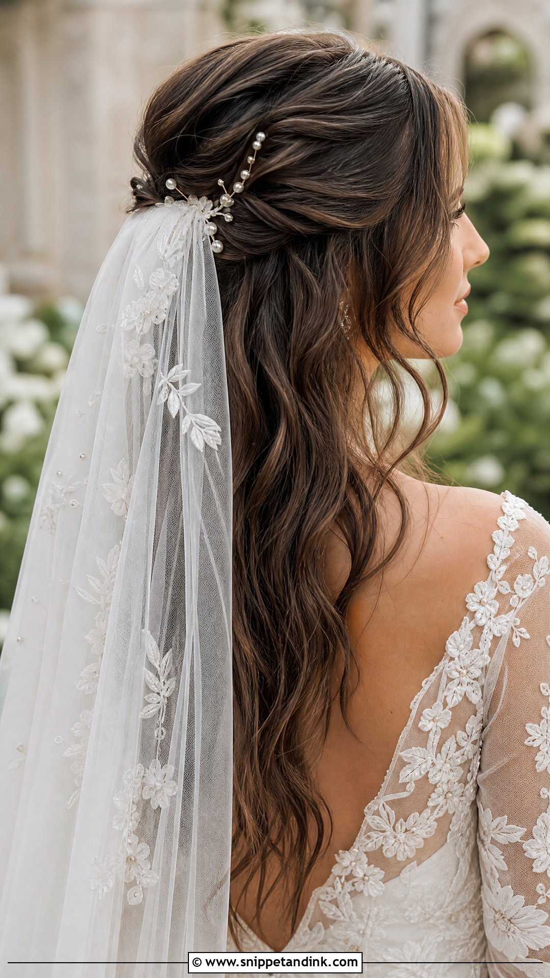 Fairy Bridal Hair With Veil - Snippet and Ink - 15 Fairy Bridal Hair Ideas