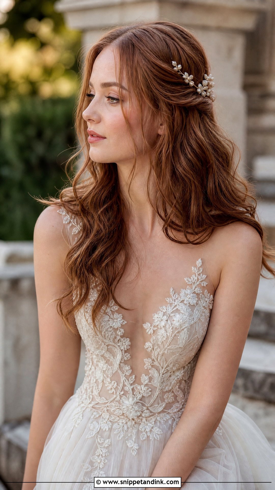 Fairy Bridal Loose Waves - Snippet and Ink - 15 Fairy Bridal Hair Ideas