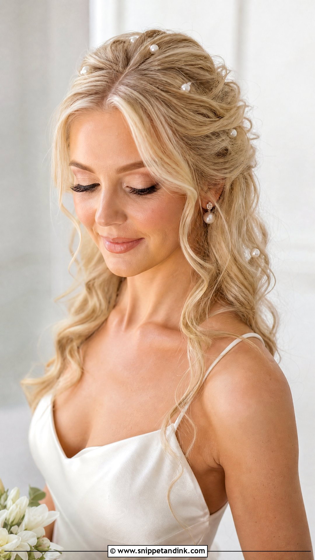 Fairy Bridal Pearl Hair - Snippet and Ink - 15 Fairy Bridal Hair Ideas
