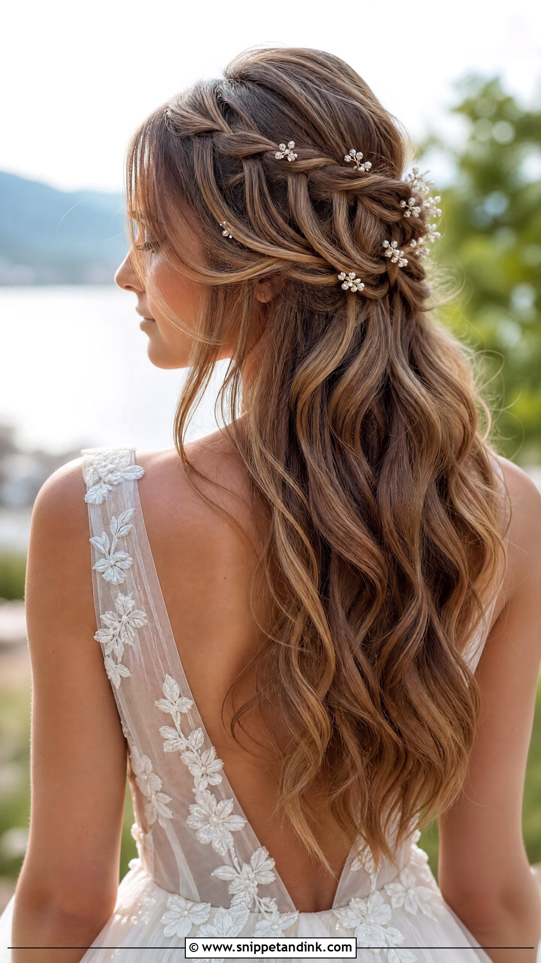 Fairy Bridal Waterfall Braid - Snippet and Ink - 15 Fairy Bridal Hair Ideas