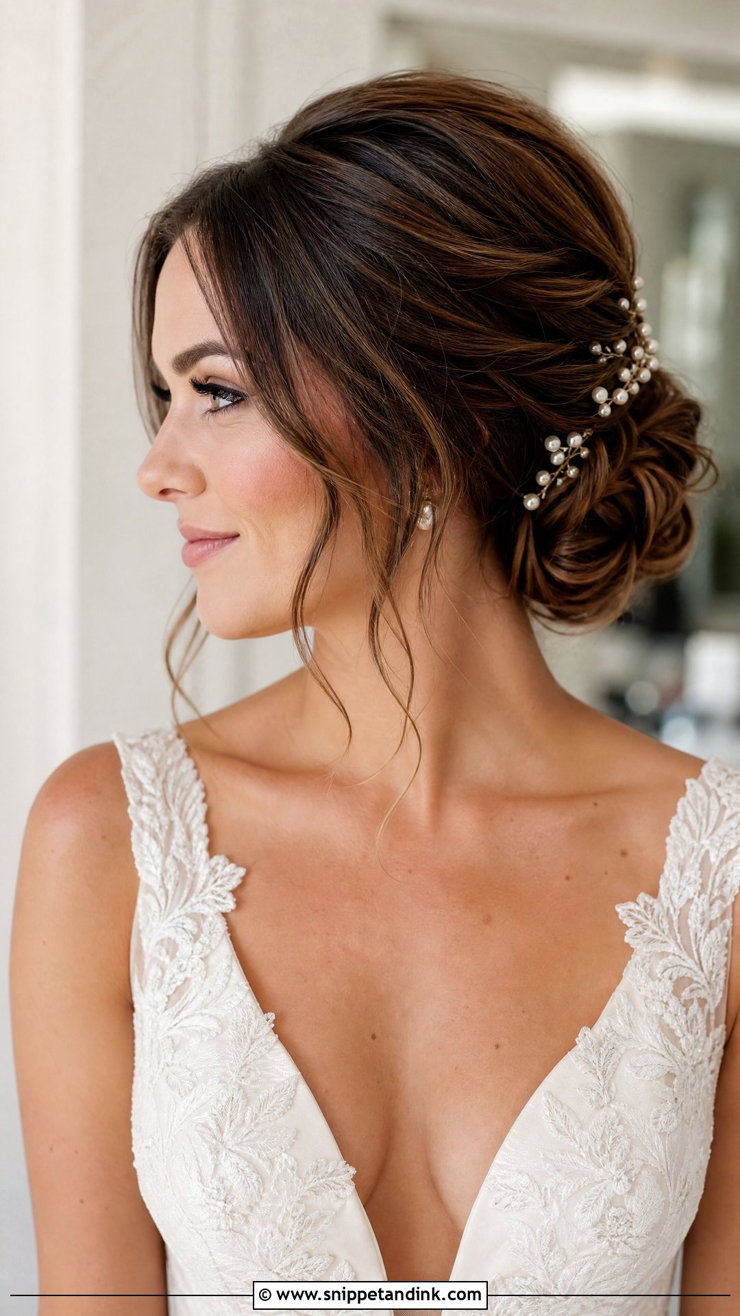 Fairy Bride Low Bun - Snippet and Ink - 15 Fairy Bride Hair Ideas