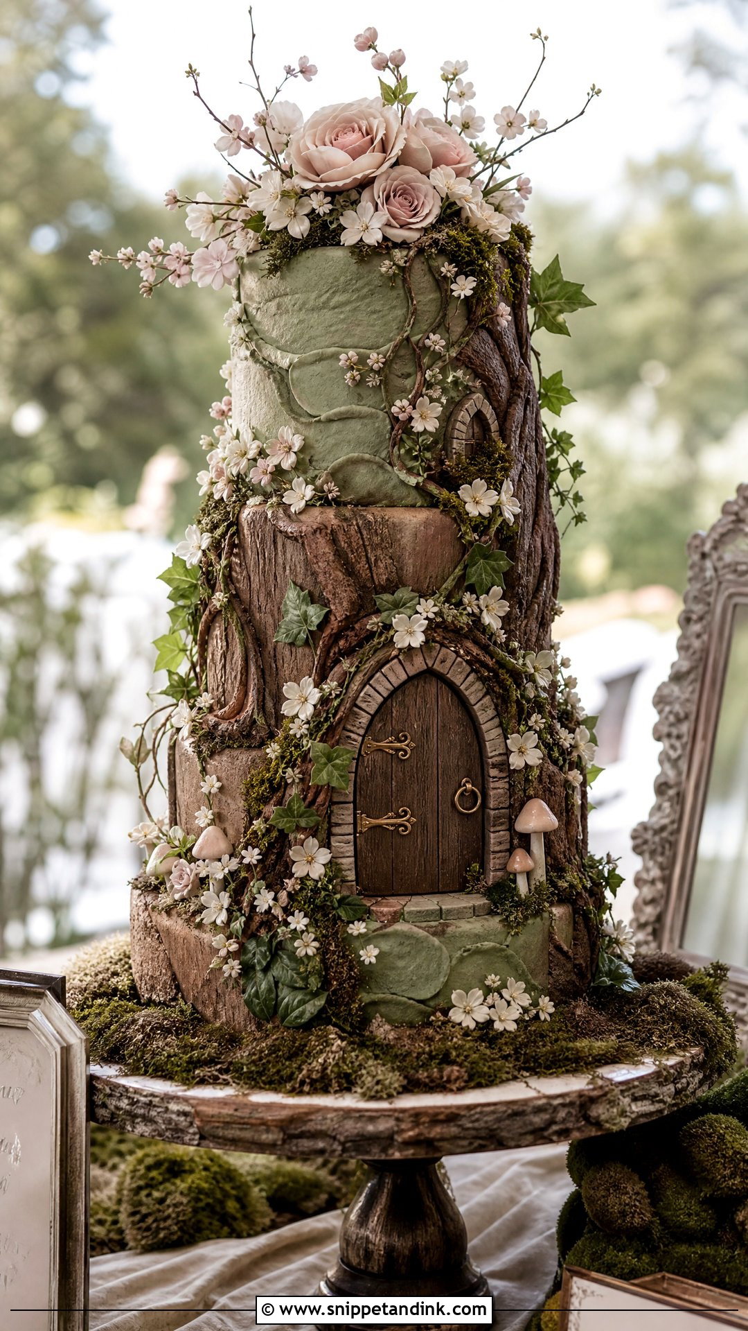 Fairy Door Wedding Cake - Snippet and Ink - 30 Fantasy Cake Ideas for Wedding