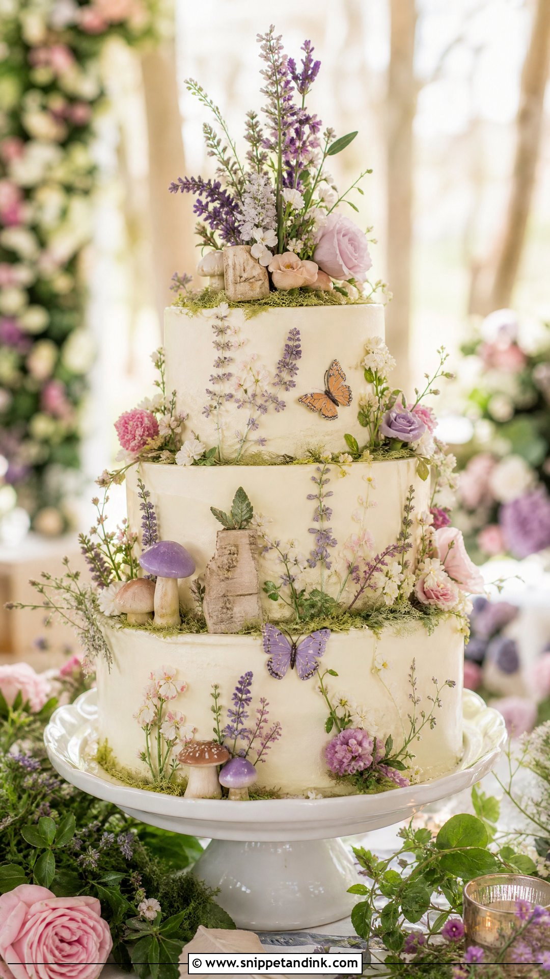 Fairy Garden Wedding Cake - Snippet and Ink - 30 Fantasy Cake Ideas for Wedding