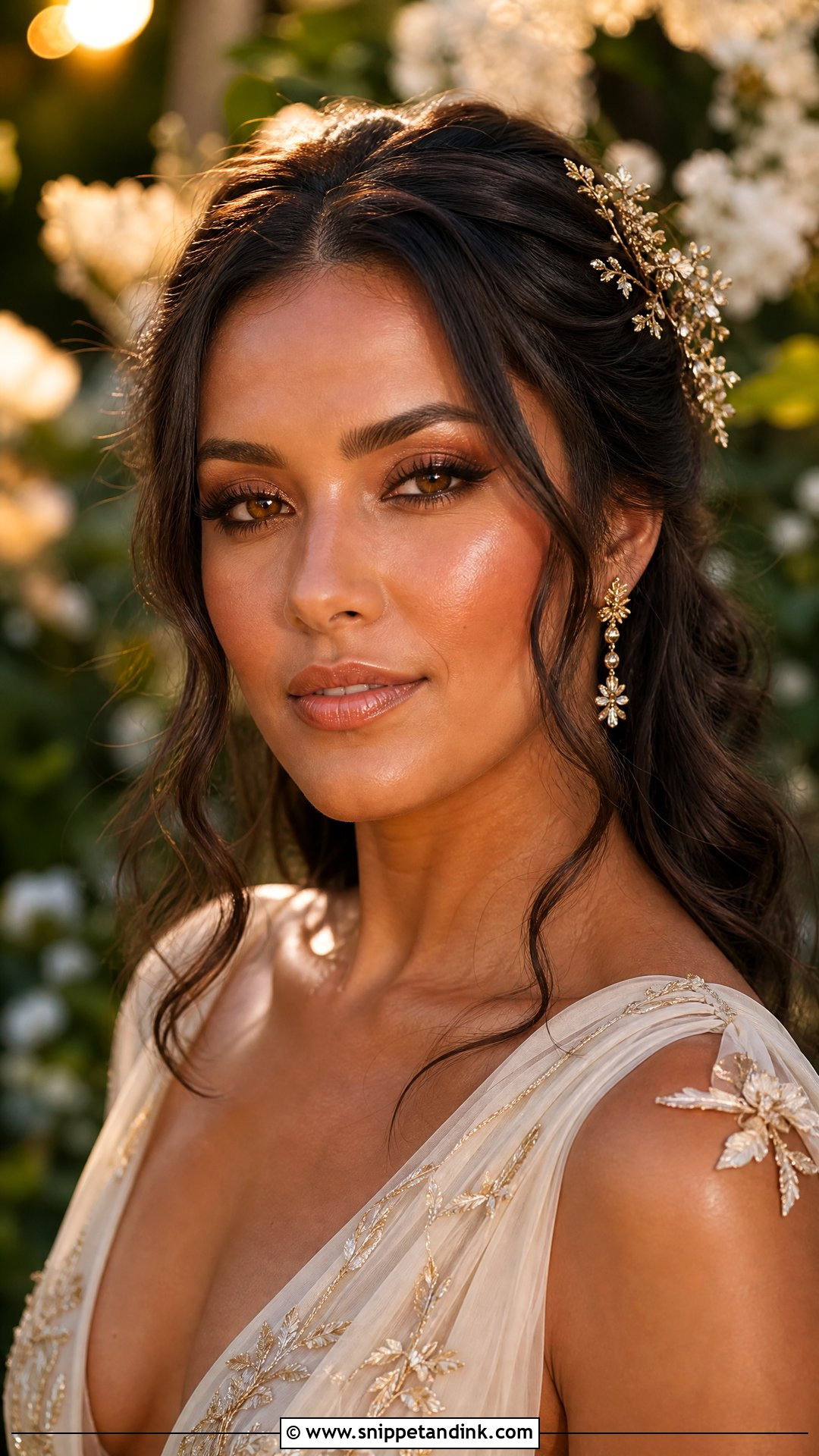 Fairy Wedding Makeup With Bronze Glow - Snippet and Ink - 25 Fairy Wedding Makeup Ideas