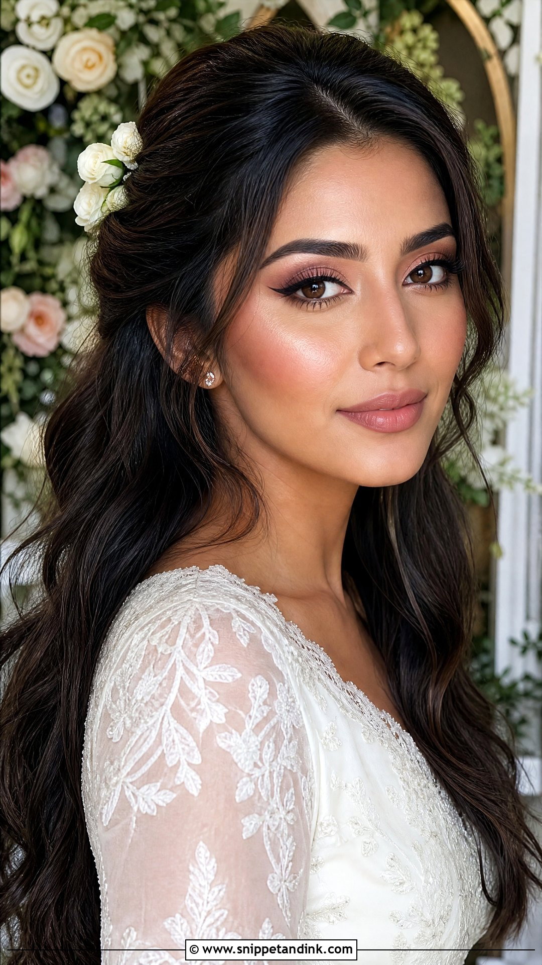 Fairy Wedding Makeup With Brown Winged Liner - Snippet and Ink - 25 Fairy Wedding Makeup Ideas