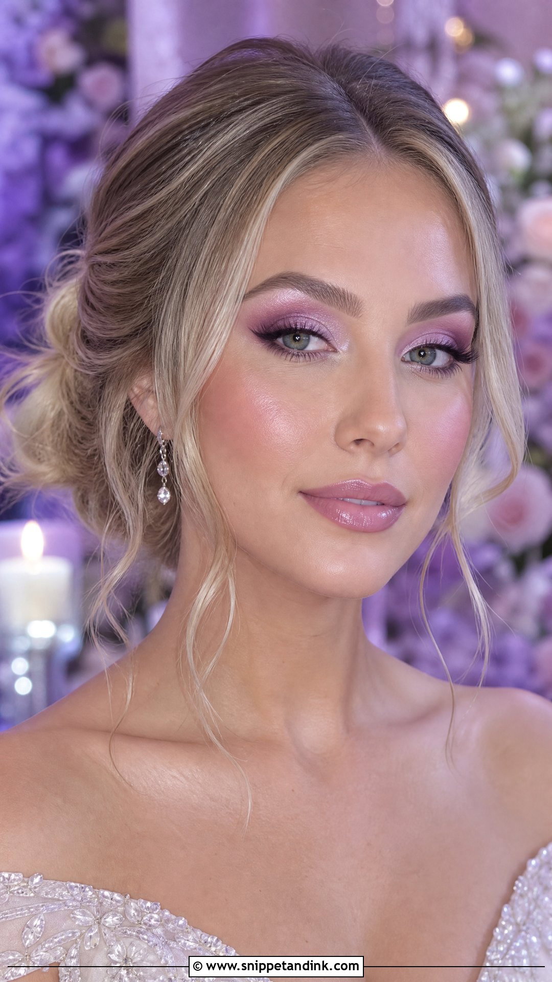 Fairy Wedding Makeup With Lavender Eyes - Snippet and Ink - 25 Fairy Wedding Makeup Ideas