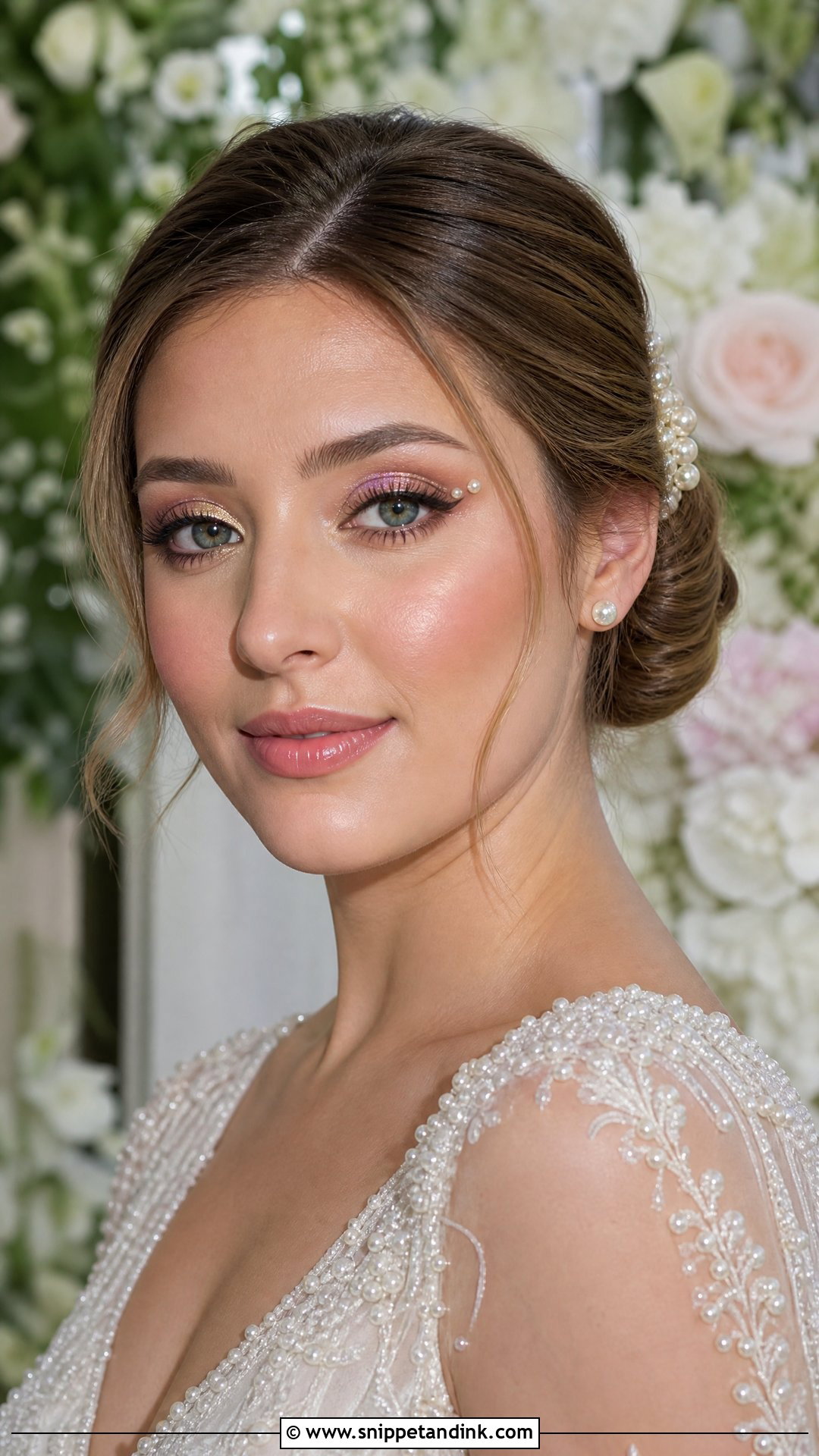 Fairy Wedding Makeup With Pearl Accents - Snippet and Ink - 25 Fairy Wedding Makeup Ideas