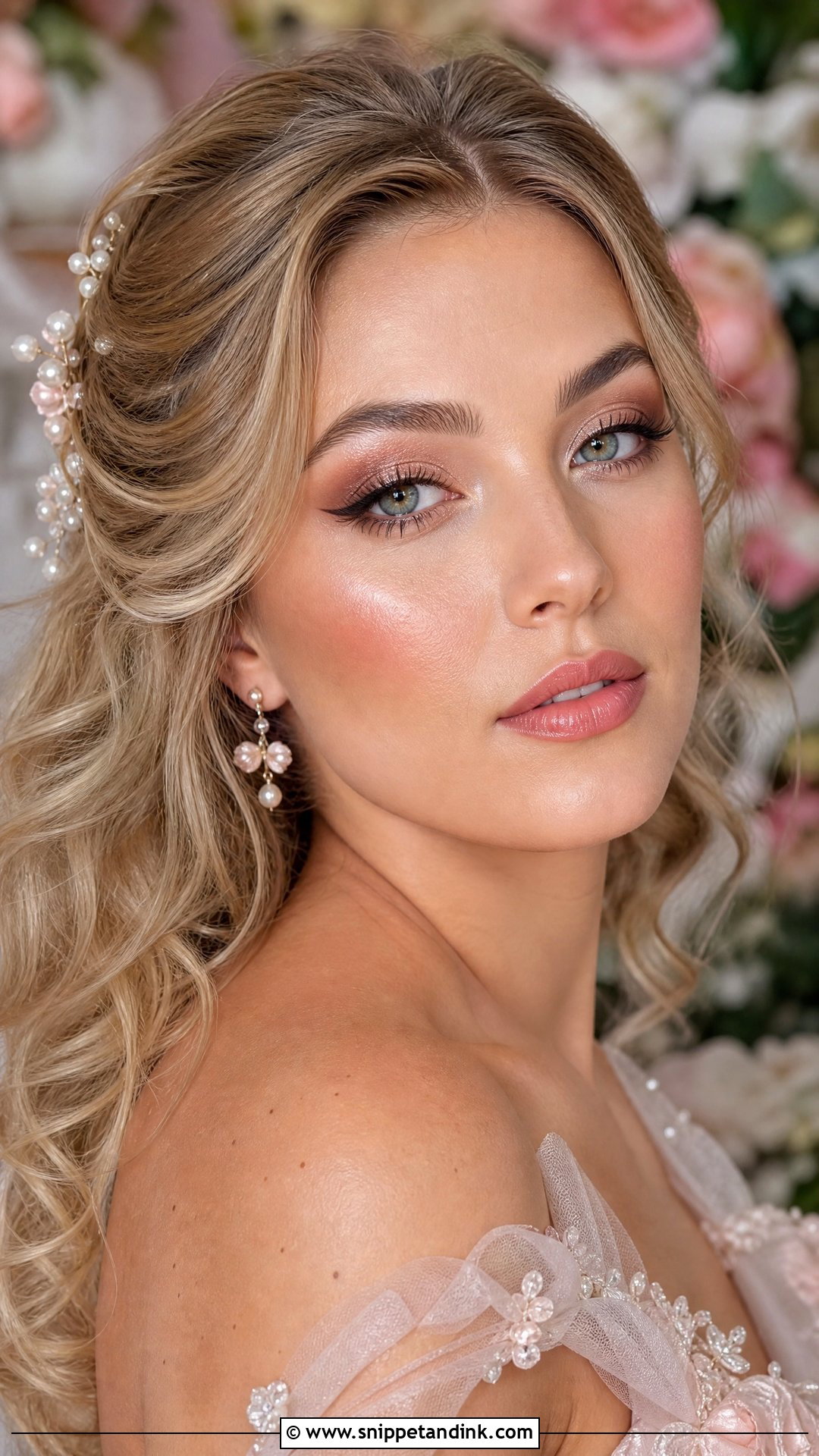 Fairy Wedding Makeup With Rose Gold Eyes - Snippet and Ink - 25 Fairy Wedding Makeup Ideas