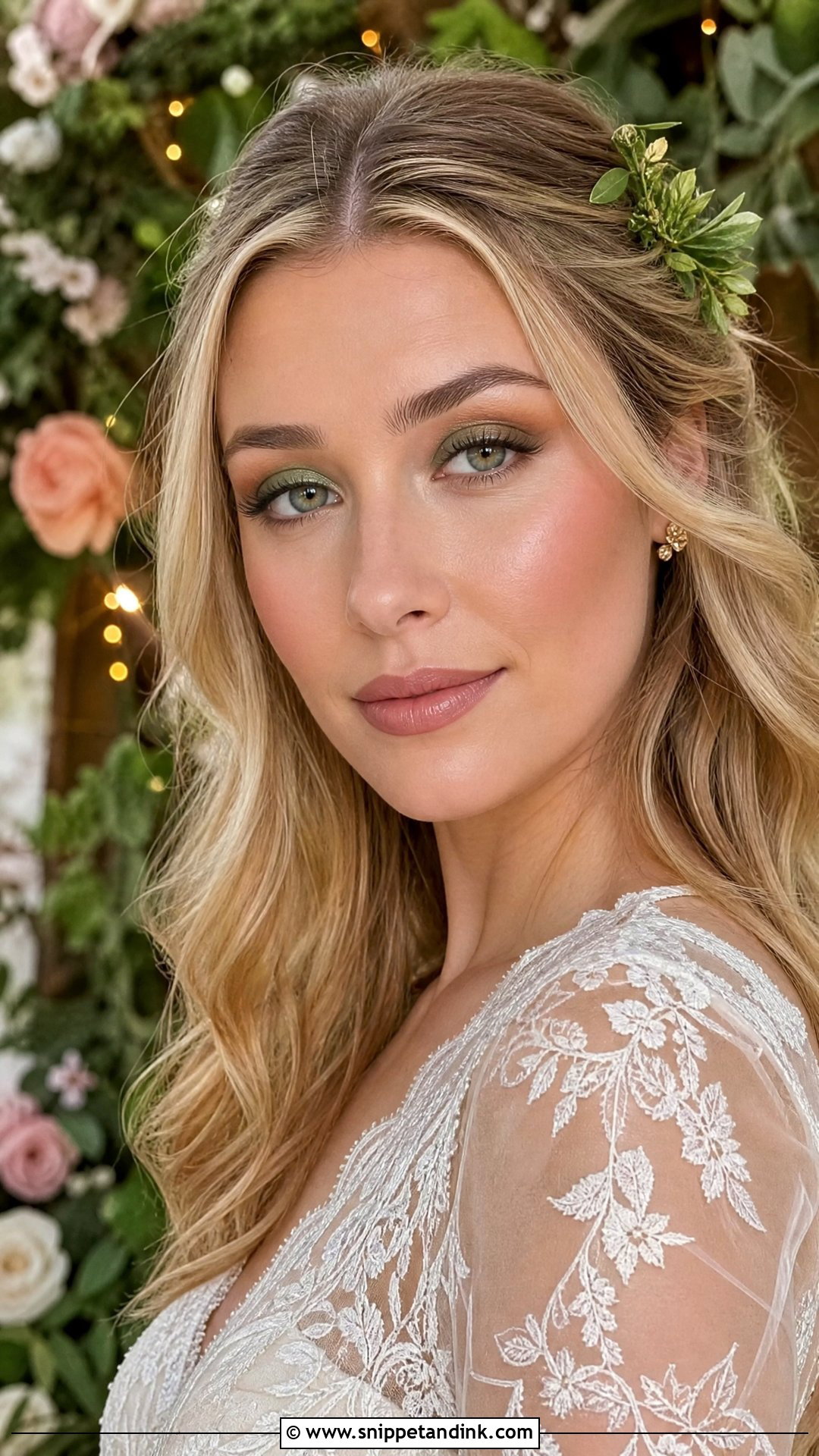 Fairy Wedding Makeup With Soft Green Eyeshadow - Snippet and Ink - 25 Fairy Wedding Makeup Ideas