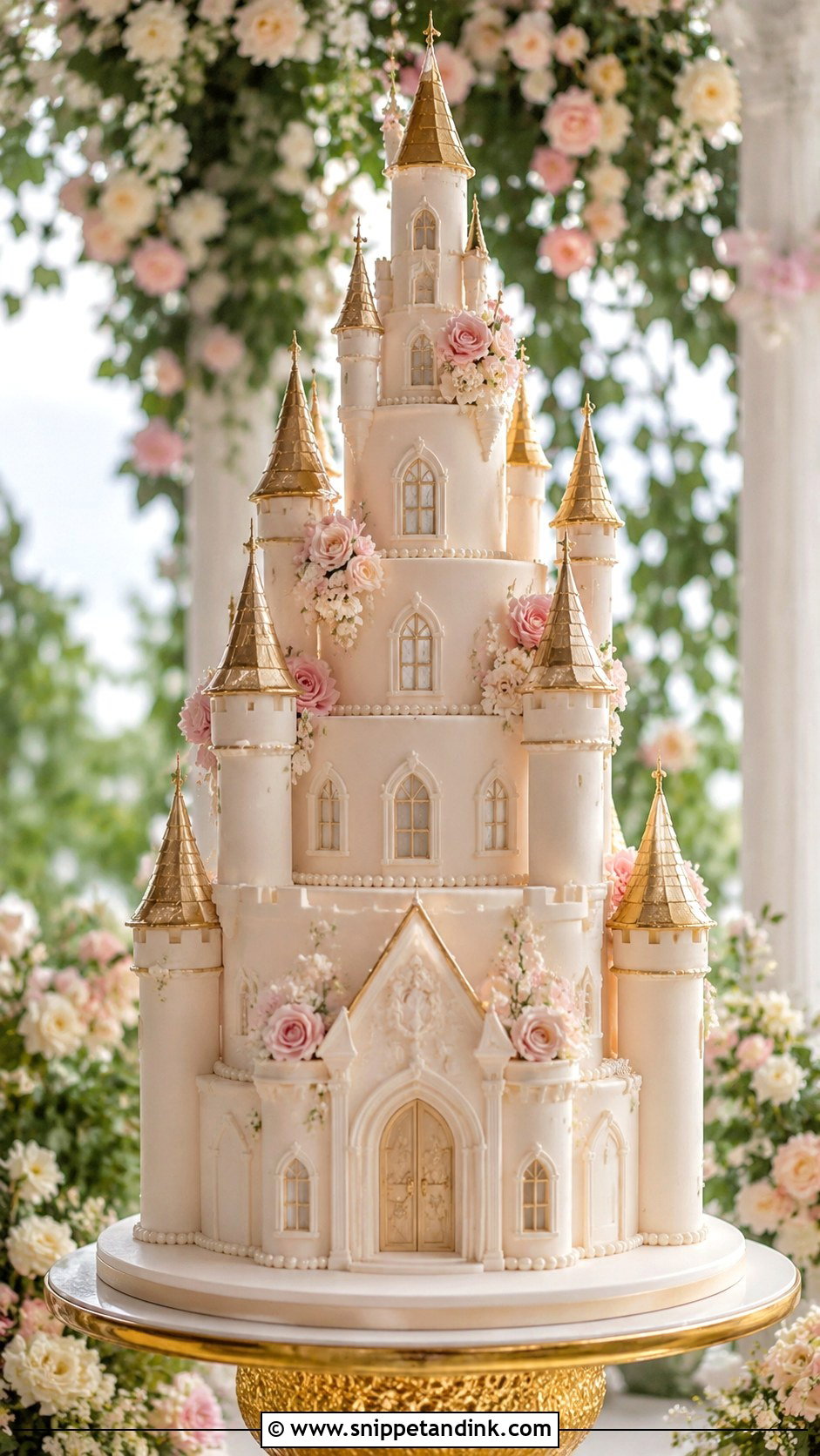 Fairytale Castle Wedding Cake - Snippet and Ink - 20 Castle Cakes for Wedding
