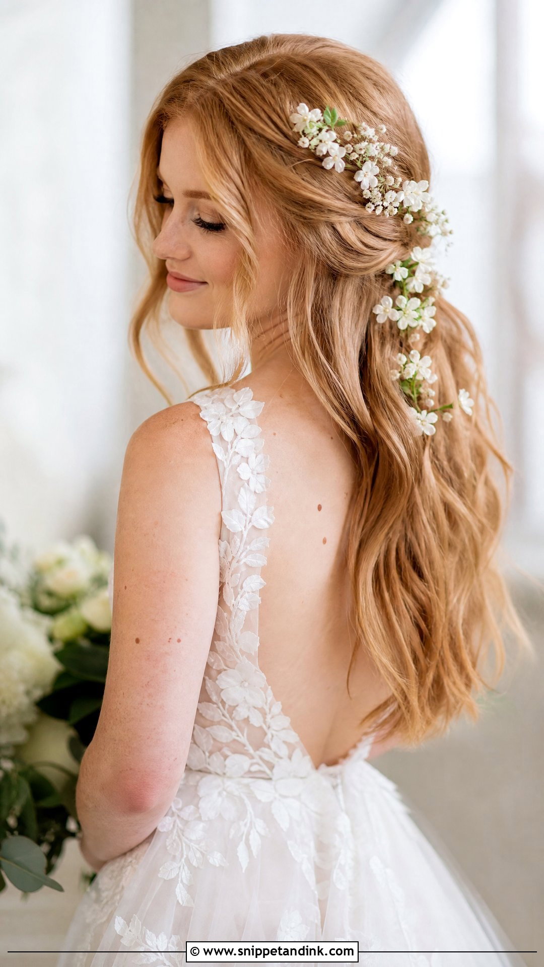 Fairytale Wedding Hair With Flowers - Snippet and Ink - 15 Fairytale Wedding Hairstyles