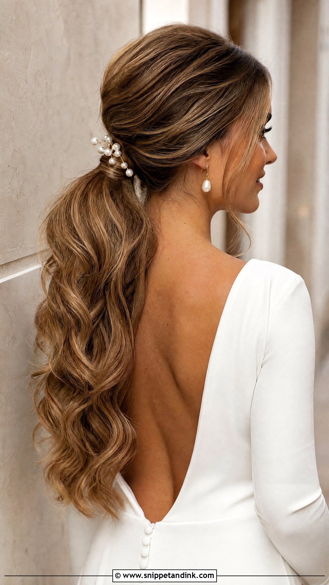 Fairytale Wedding Ponytail - Snippet and Ink - 15 Fairytale Wedding Hairstyles