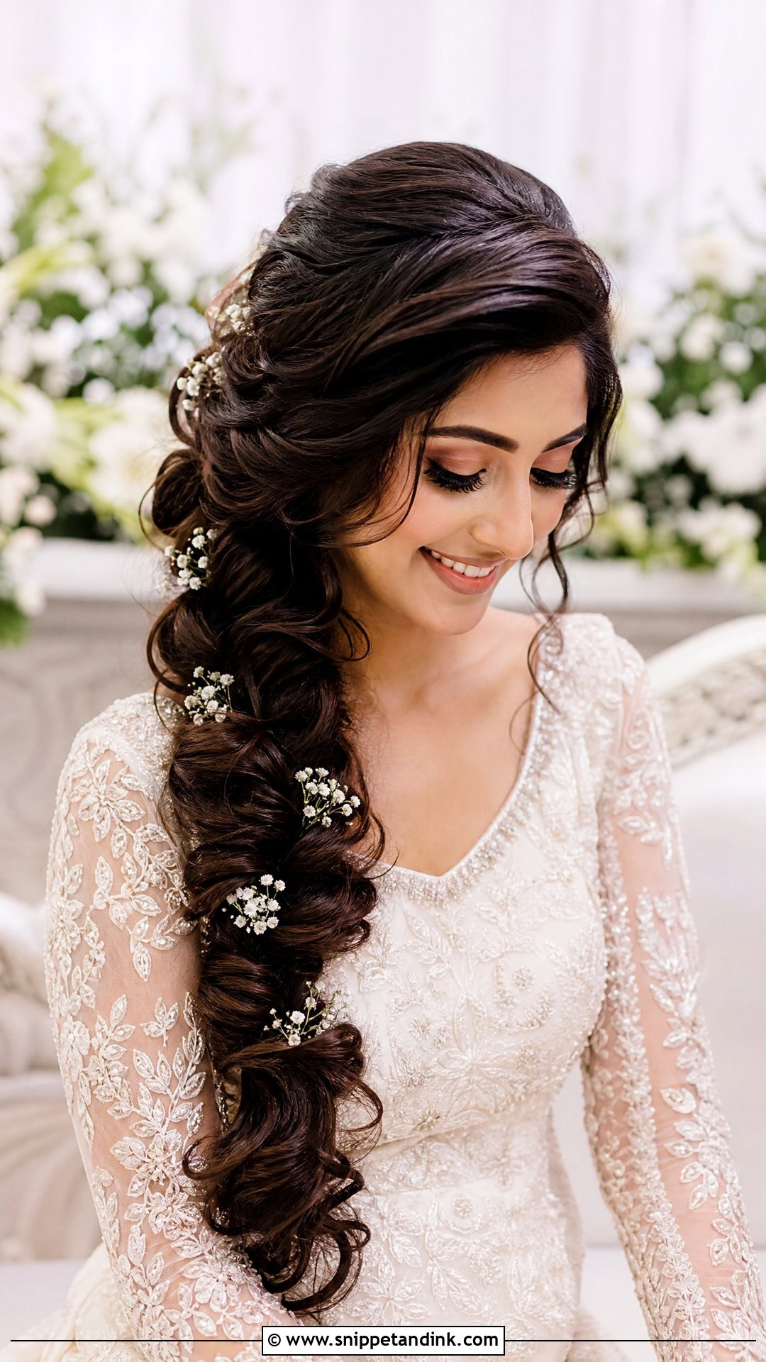 Fairytale Wedding Side Braid - Snippet and Ink - 15 Fairytale Wedding Hairstyles