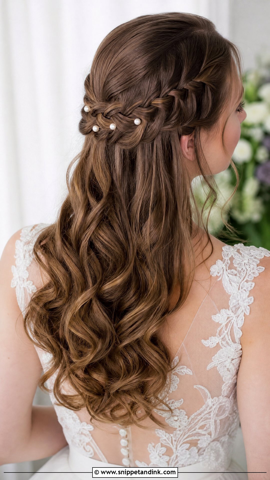 Fairytale Wedding Waterfall Braid - Snippet and Ink - 15 Fairytale Wedding Hairstyles