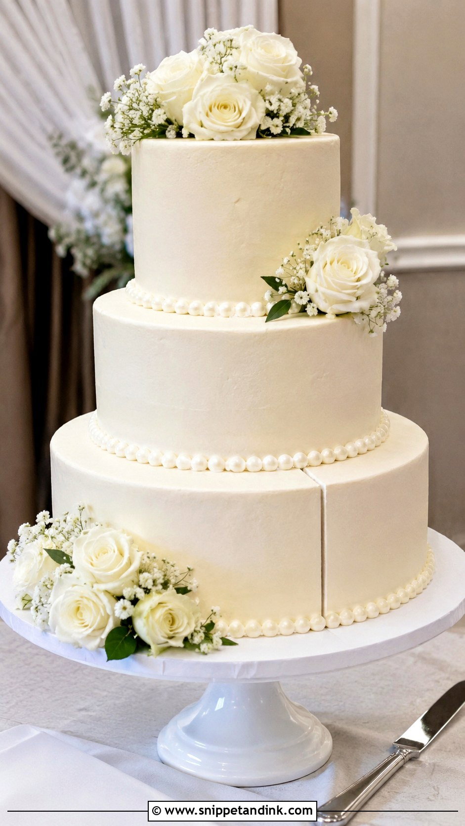 Fake Wedding Cake With Hidden Cutting Slice - Snippet and Ink - 20 How to Make a Fake Wedding Cake