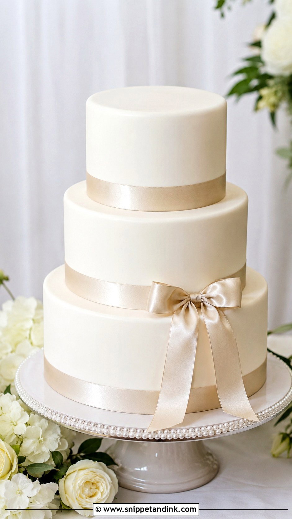 Fake Wedding Cake With Ribbon - Snippet and Ink - 20 How to Make a Fake Wedding Cake
