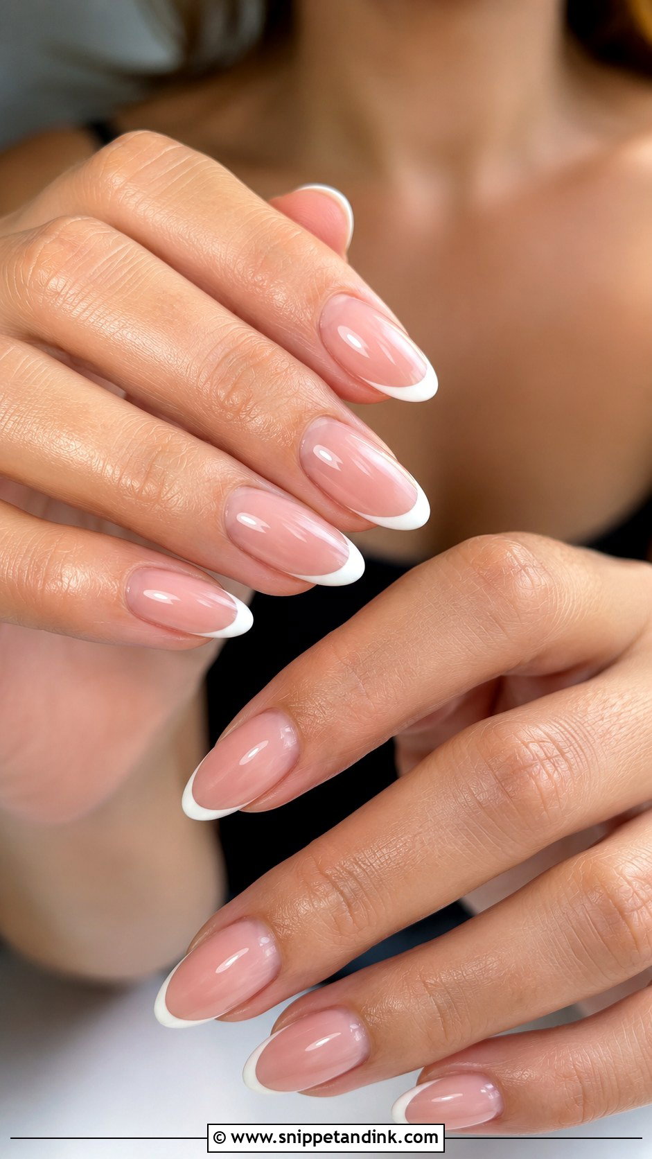 Fake Wedding Nails With Classic French Tips - Snippet and Ink - 20 Fake Wedding Nails