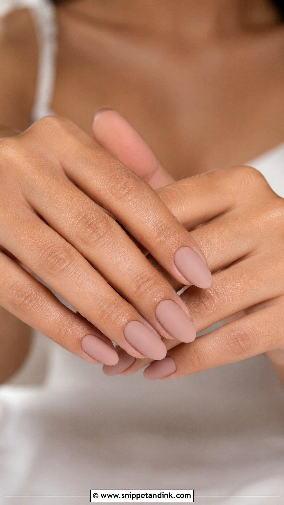 Fake Wedding Nails With Matte Nude Finish - Snippet and Ink - 20 Fake Wedding Nails