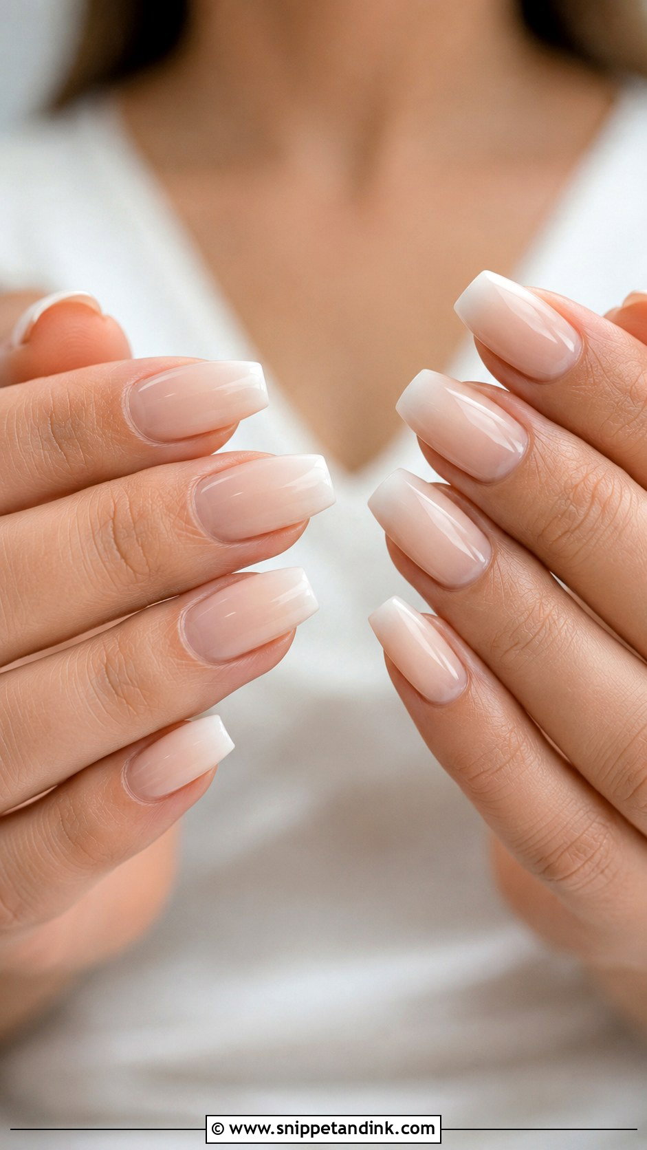 Fake Wedding Nails With Nude Ombre - Snippet and Ink - 20 Fake Wedding Nails