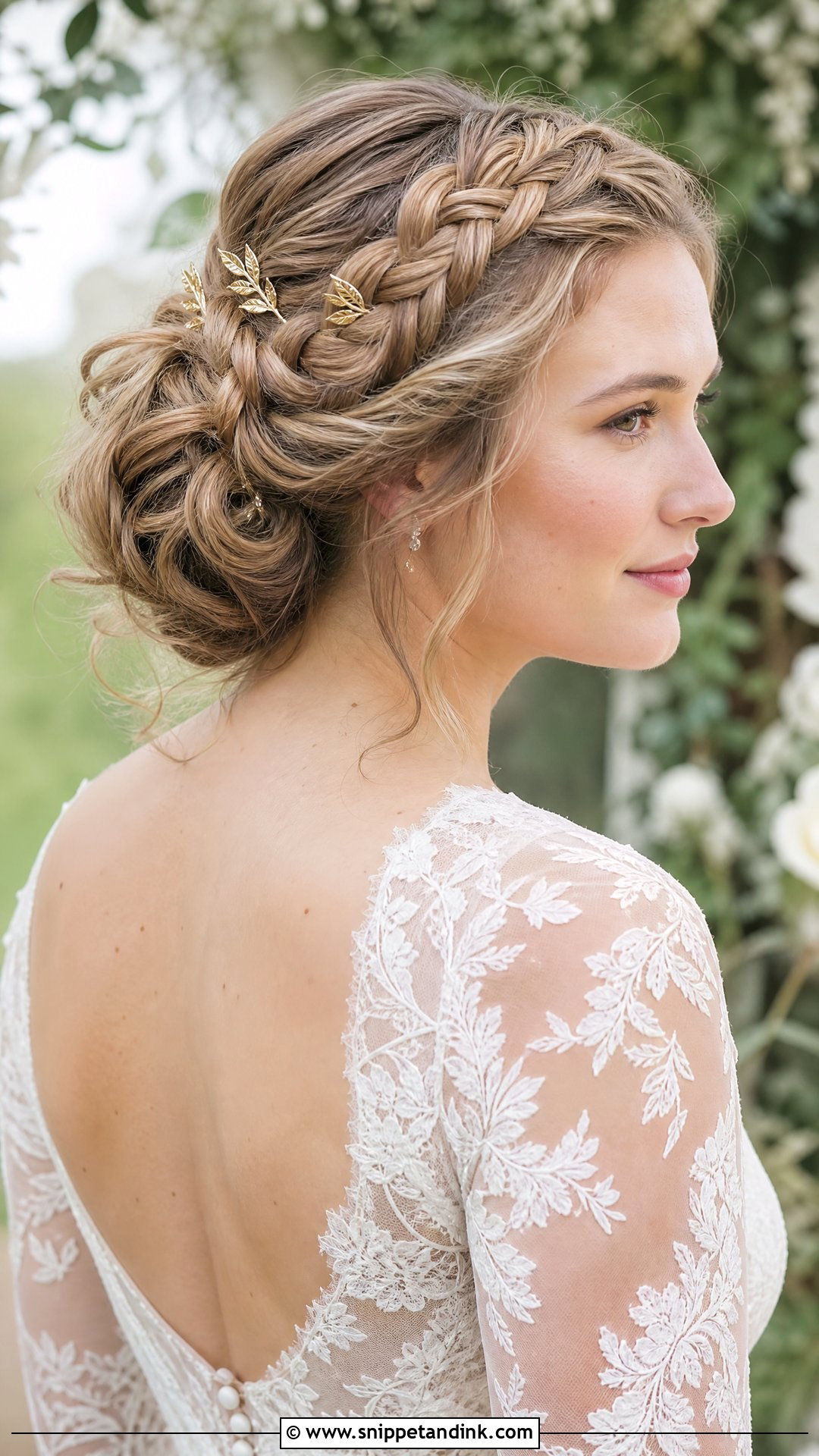 Fall Bridal Crown Braid - Snippet and Ink - 15 Fall Bridal Hair Ideas