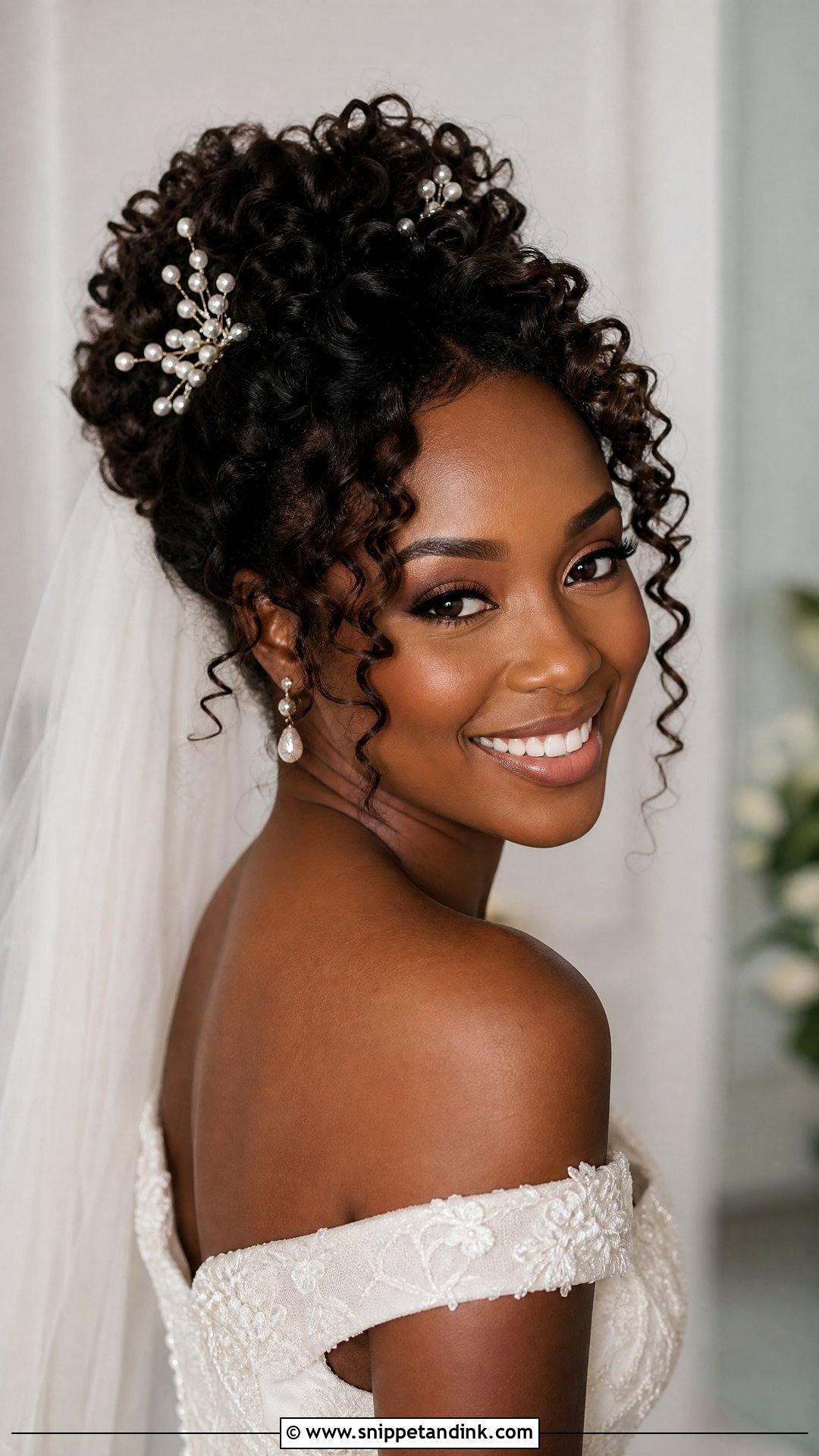 Fall Bridal Curly Updo - Snippet and Ink - 15 Fall Bridal Hair Ideas