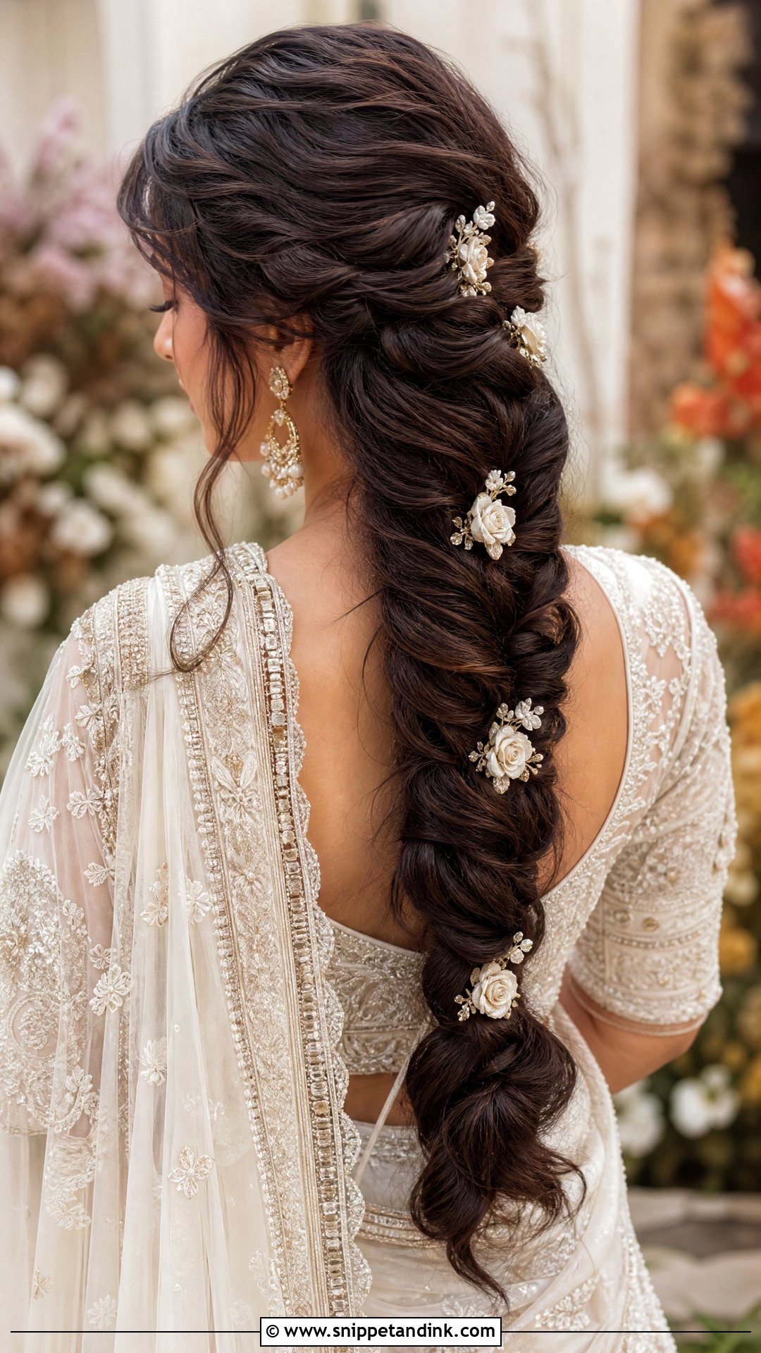 Fall Bridal Long Braid - Snippet and Ink - 15 Fall Bridal Hair Ideas