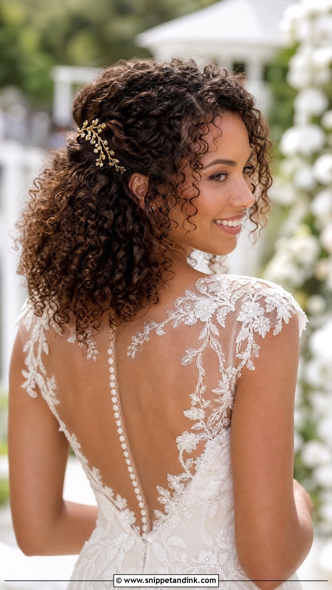 Fall Bridal Natural Curls - Snippet and Ink - 15 Fall Bridal Hair Ideas