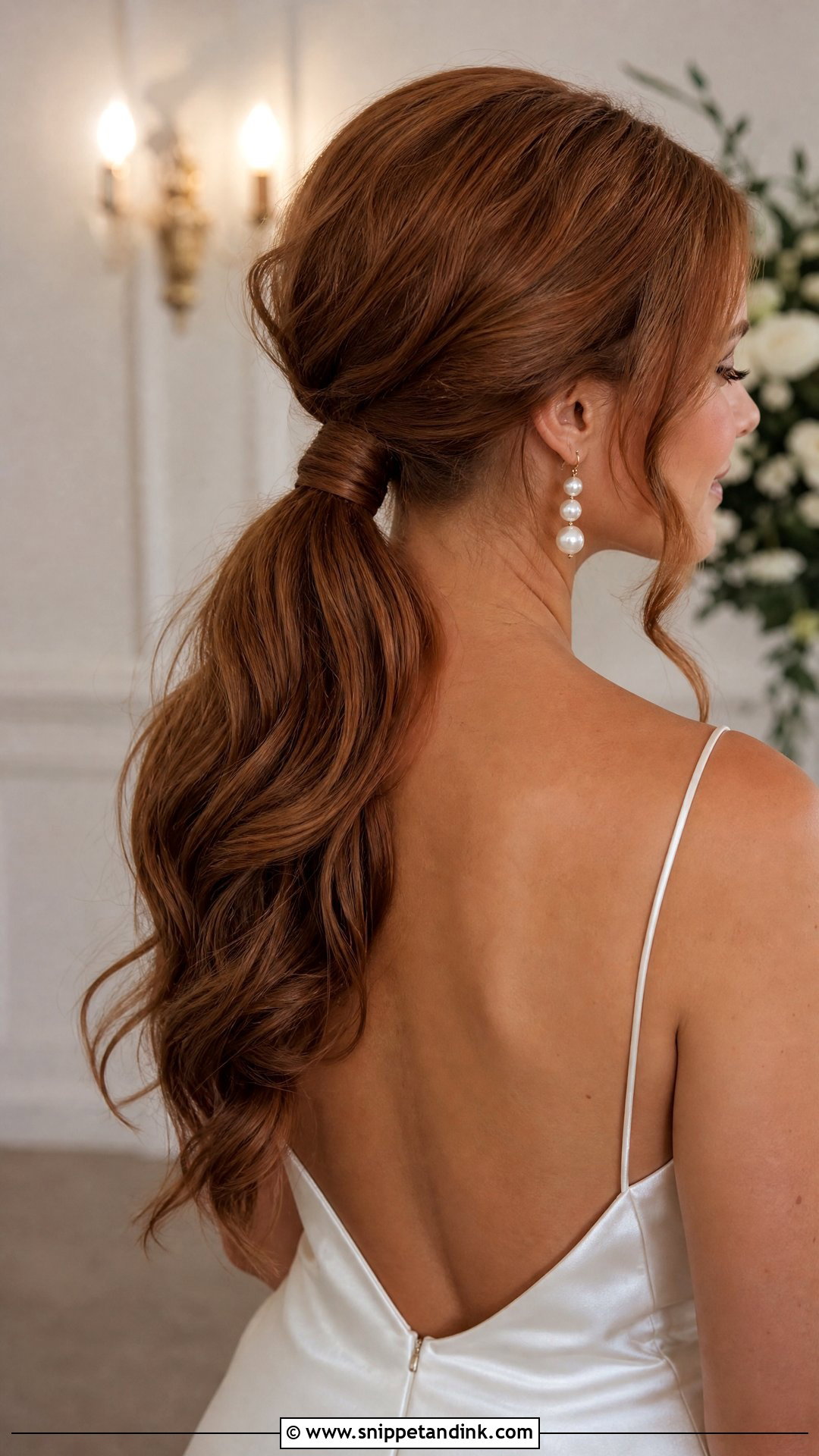 Fall Bridal Ponytail - Snippet and Ink - 15 Fall Bridal Hair Ideas