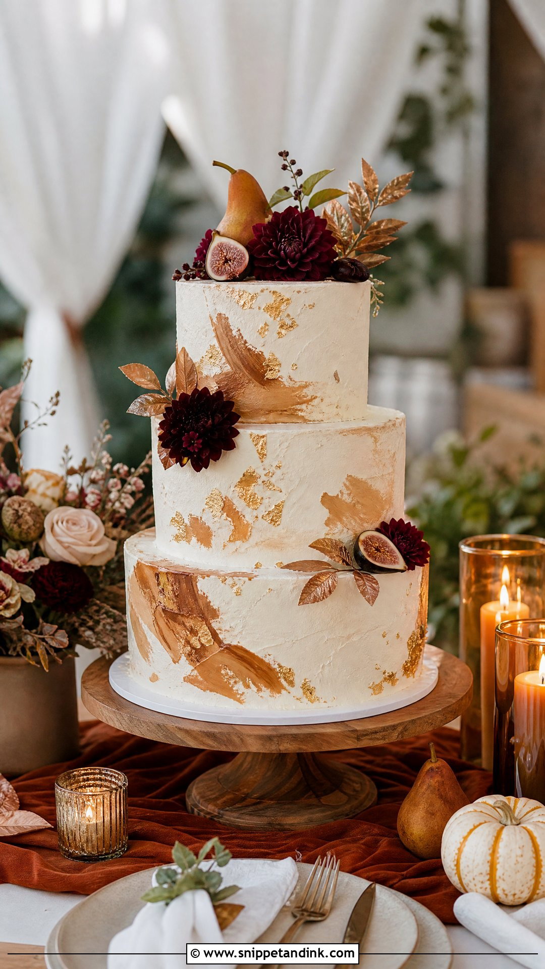 Fall Wedding Cake Table - Snippet and Ink - 25 Wedding Cake Table Ideas